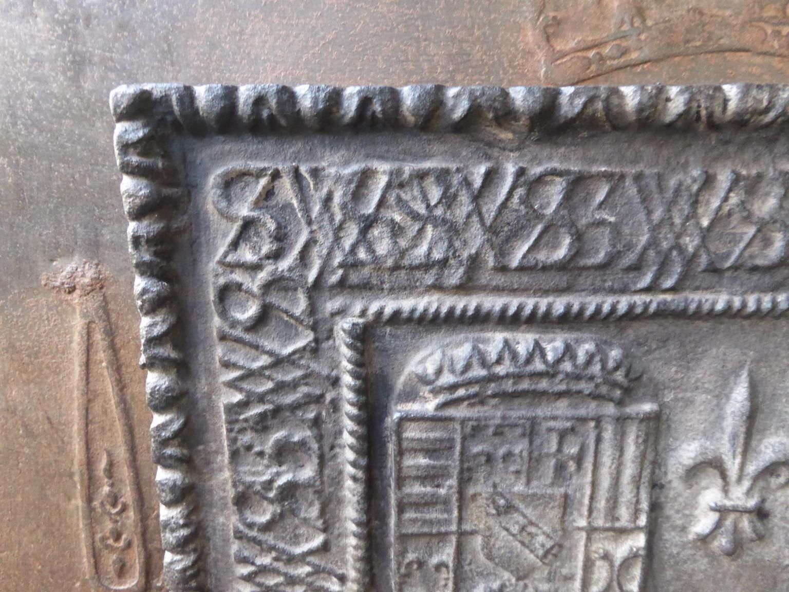 18th 19th Century French 'Arms Of Loraine' Fireback / Backsplash photo Home Fixtures