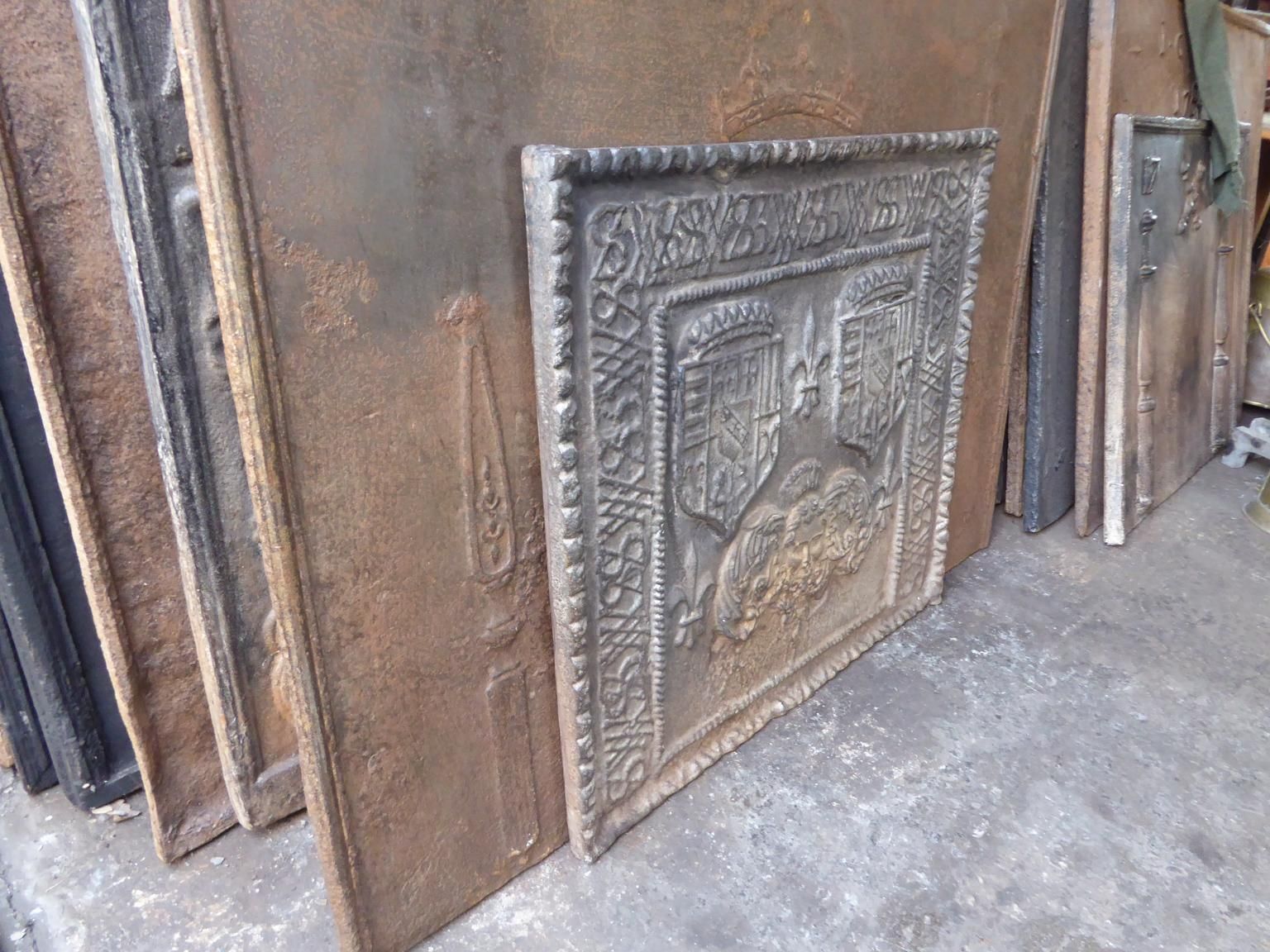 photo furniture 18th 19th Century French 'Arms Of Loraine' Fireback / Backsplash