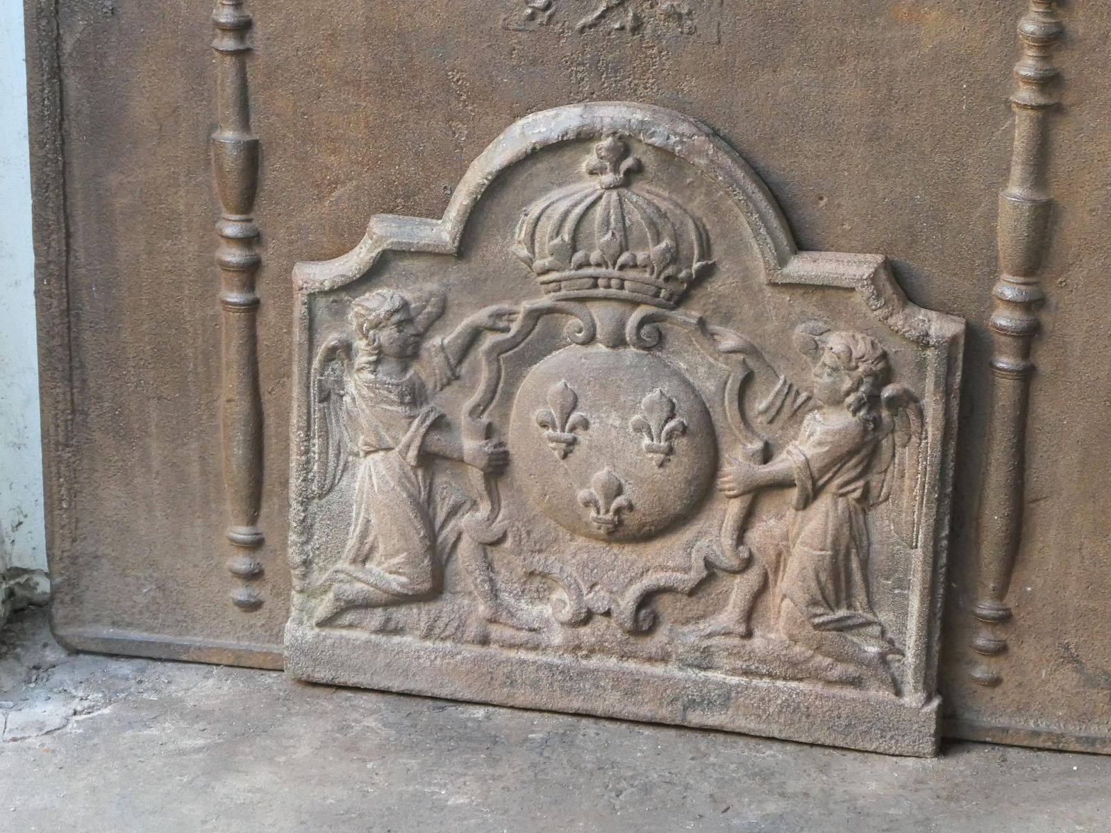 17th   18th Century French Louis XIV 'Arms Of France' Fireback / Backsplash photo 750.0