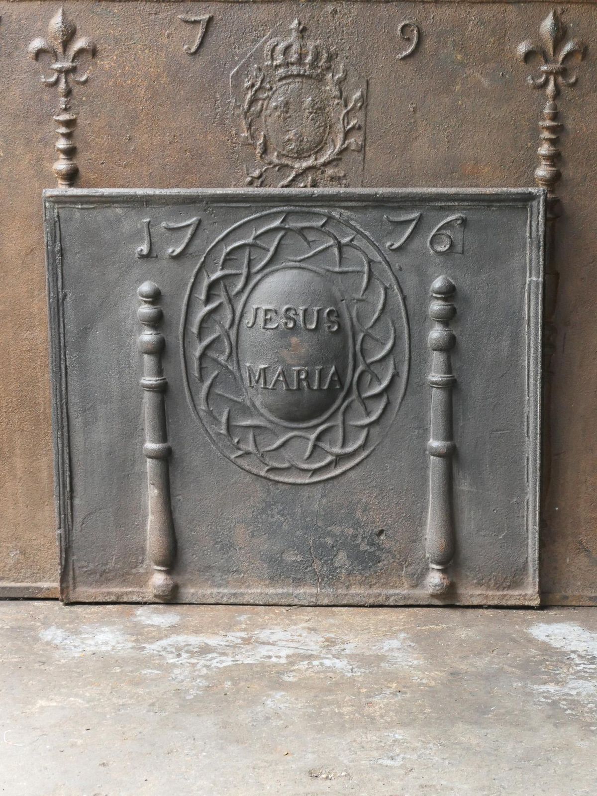 18th Century French Louis XV Period 'Religious Theme' Fireback / Backsplash photo furniture