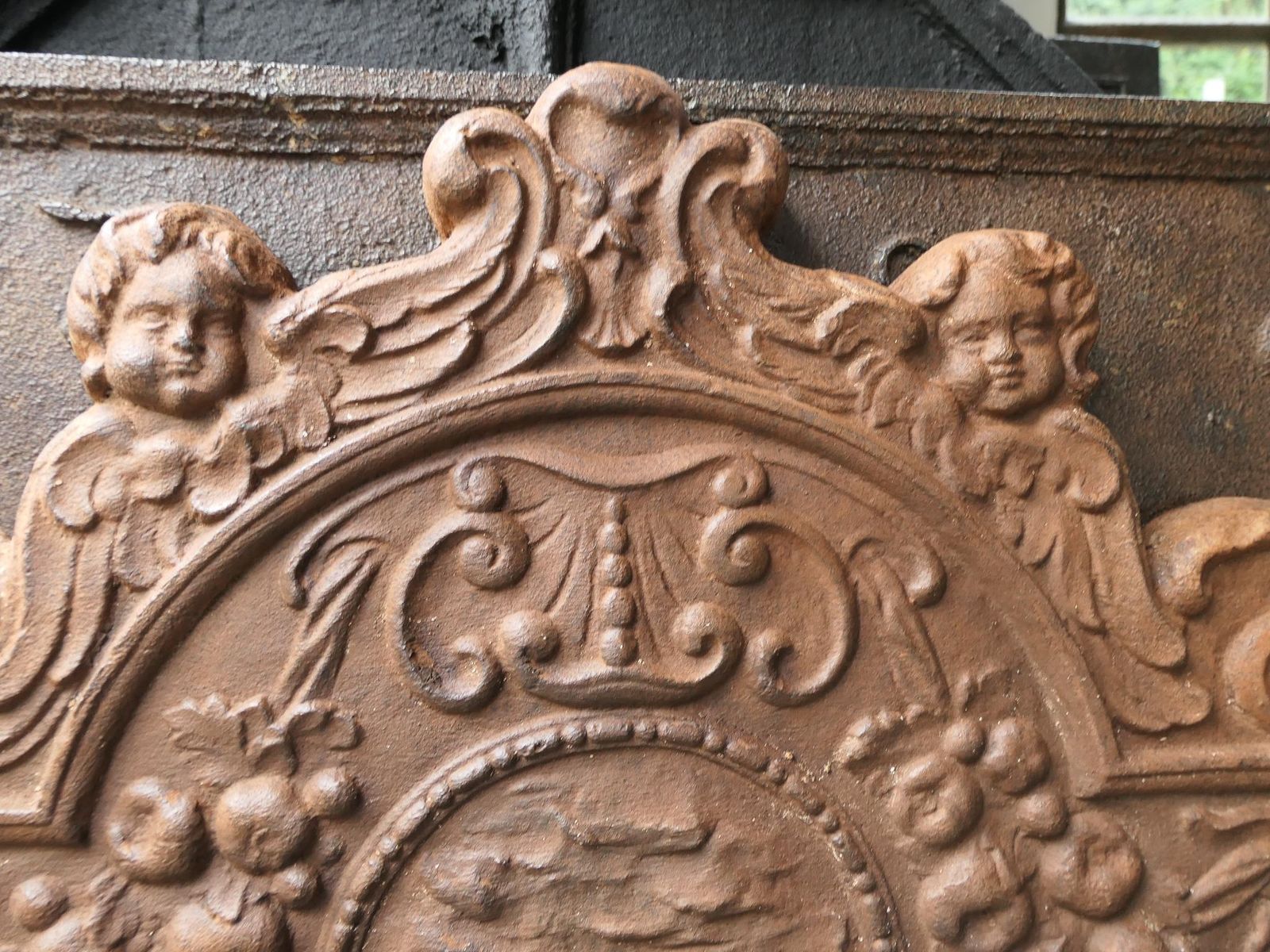 Antique French 'Caritas' Fireback / Backsplash, 19th Century photo buy
