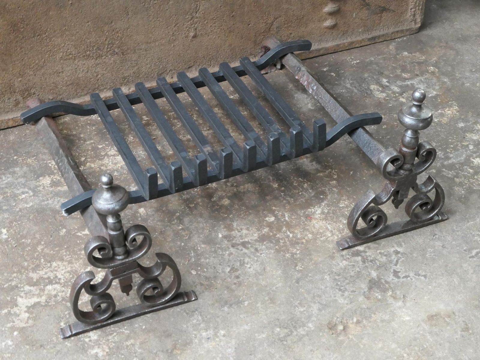 French Louis XV Period Fireplace Grate Or Fire Basket, 18th Century photo buy
