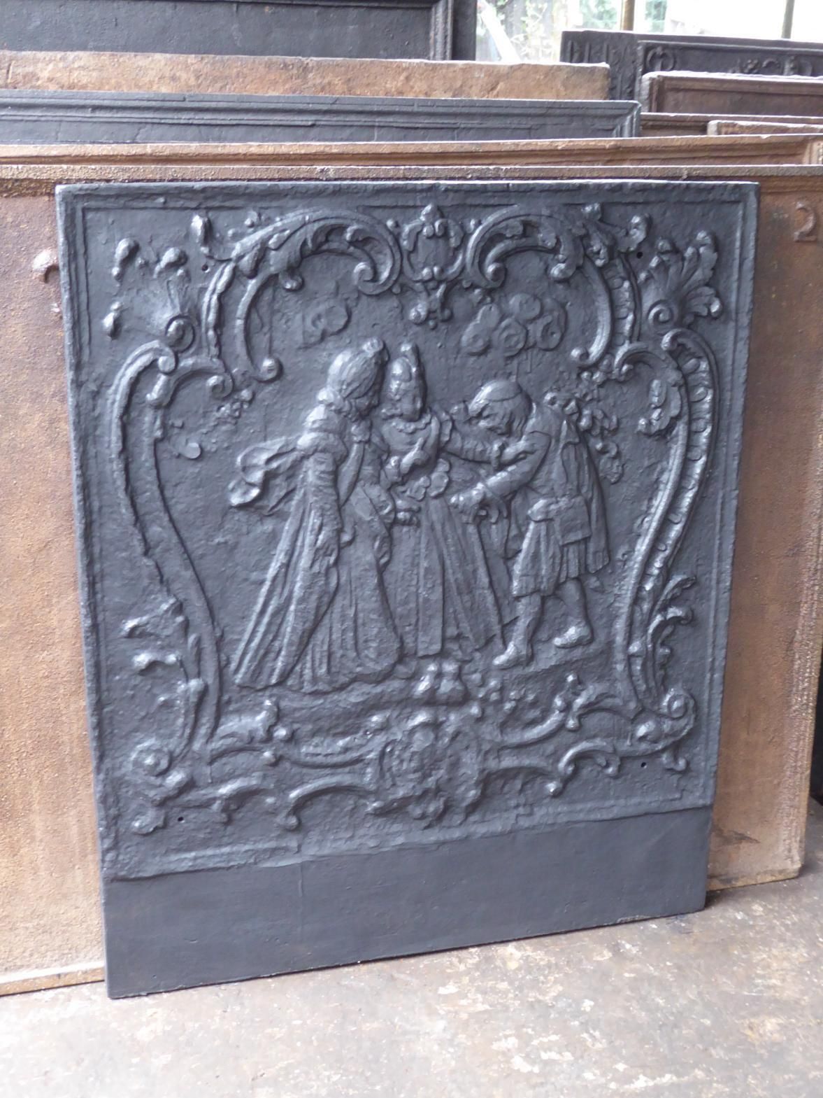 Tall 18th Century French Louis XV Period Fireback / Backsplash photo Home Fixtures
