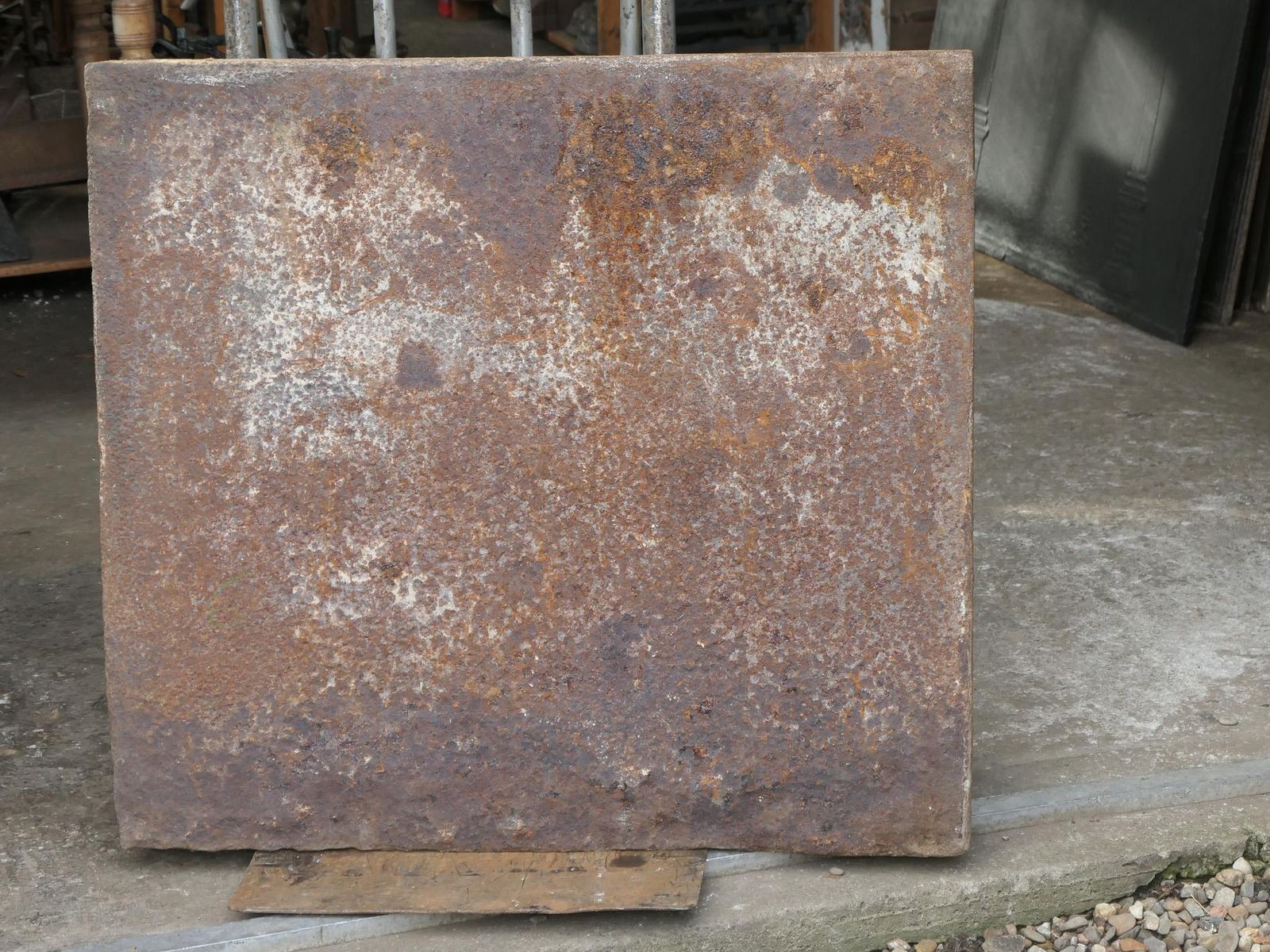 photo for sale French Louis XV Fireback / Backsplash With Pillars Of Hercules, 18th Century