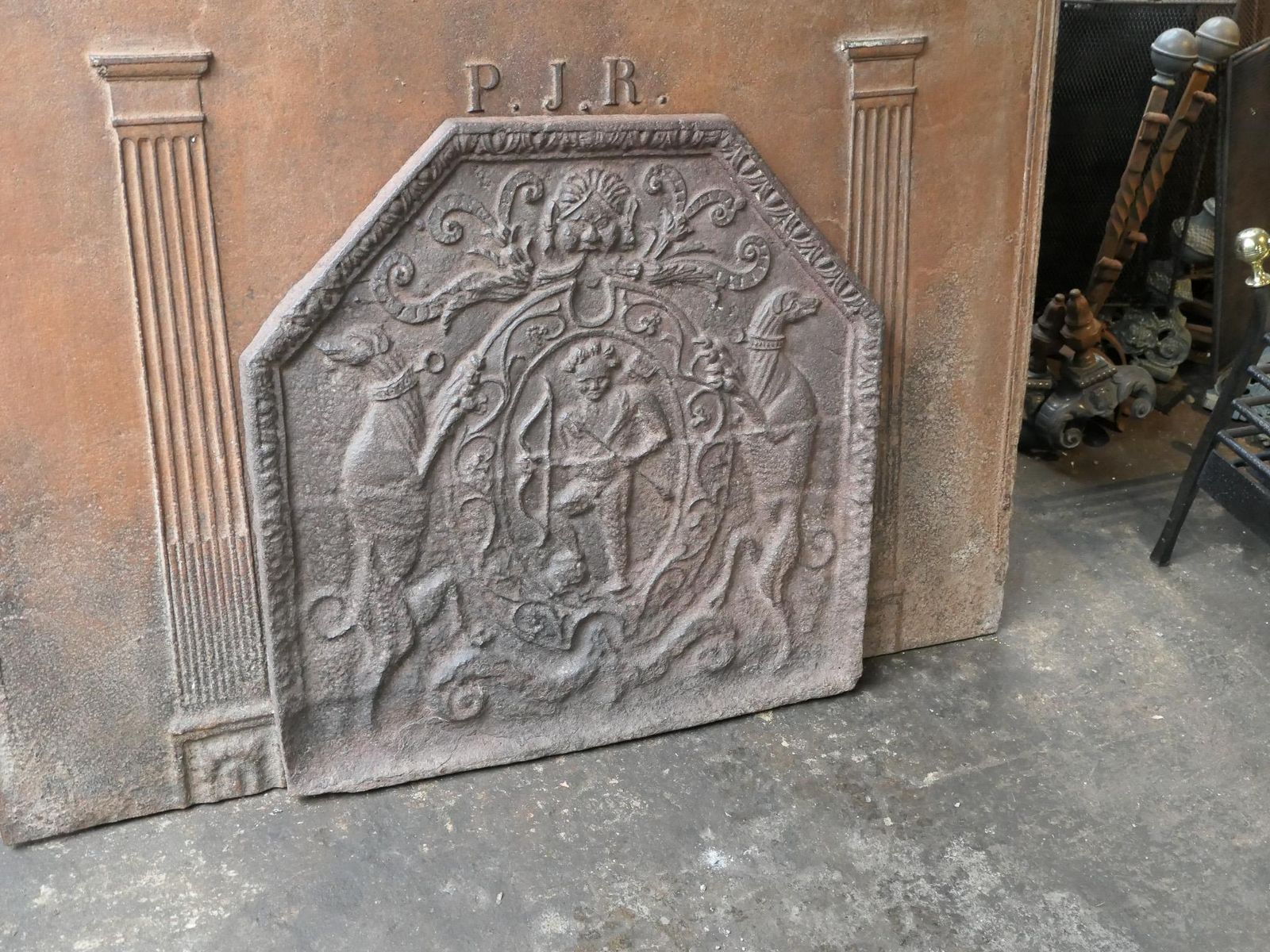 17th Century French Louis XIII 'Arms Of France' Fireback / Backsplash photo vinterior