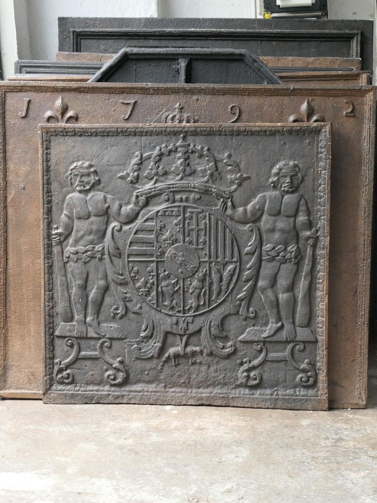 17th Century French 'Arms Of Lorraine' Fireback / Backsplash photo Home Fixtures