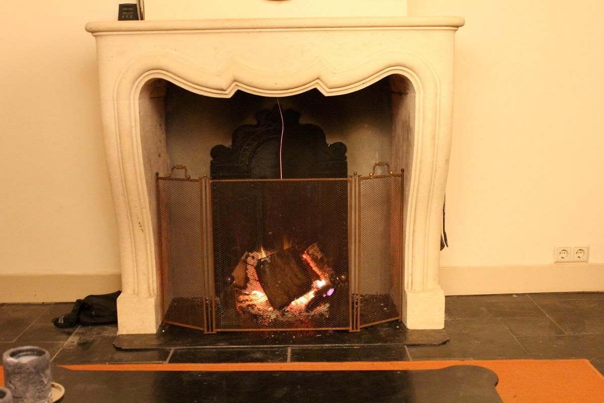 Elegant French Iron Fire Screen, New, Handmade, 22" To 35" Wide,  22.4" Tall photo buy