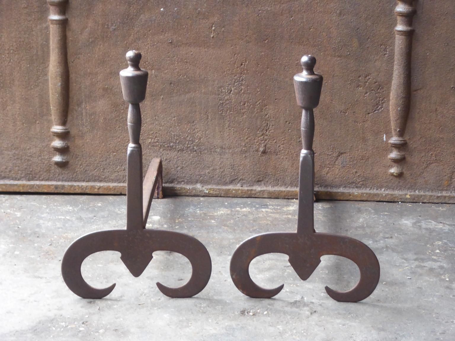 English Modernist Firedogs Or Andirons photo furniture