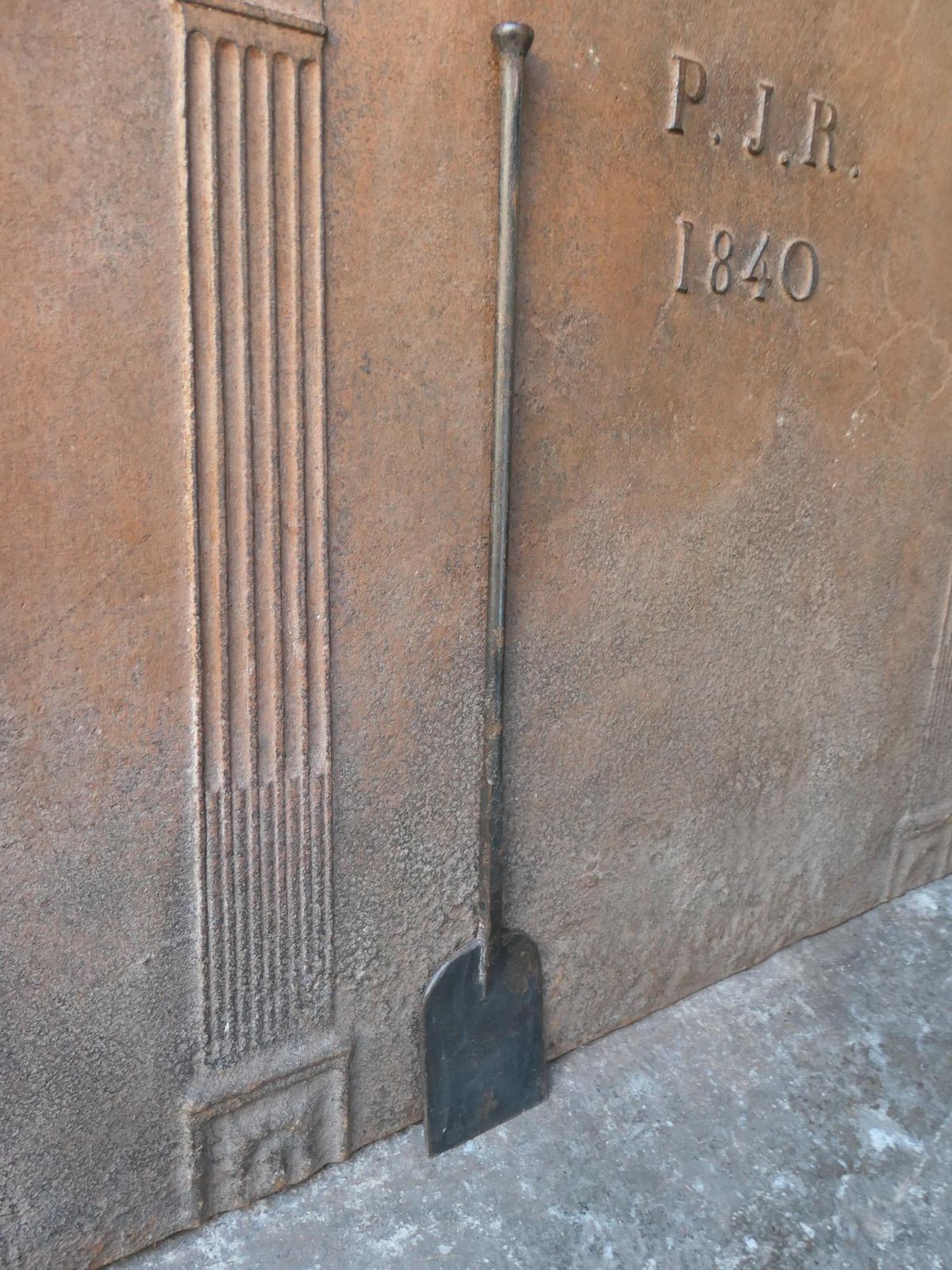 Rustic French Antique Fireplace Shovel, 18th Century photo for sale