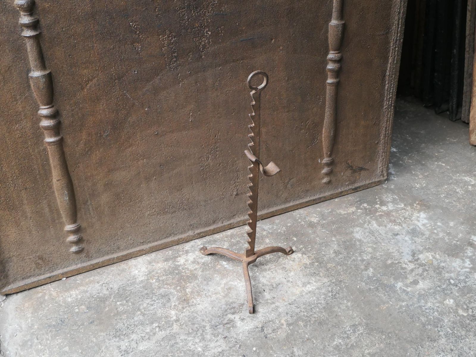Antique French Stand For A Roasting Jack, 18th 19th Century photo Home Fixtures