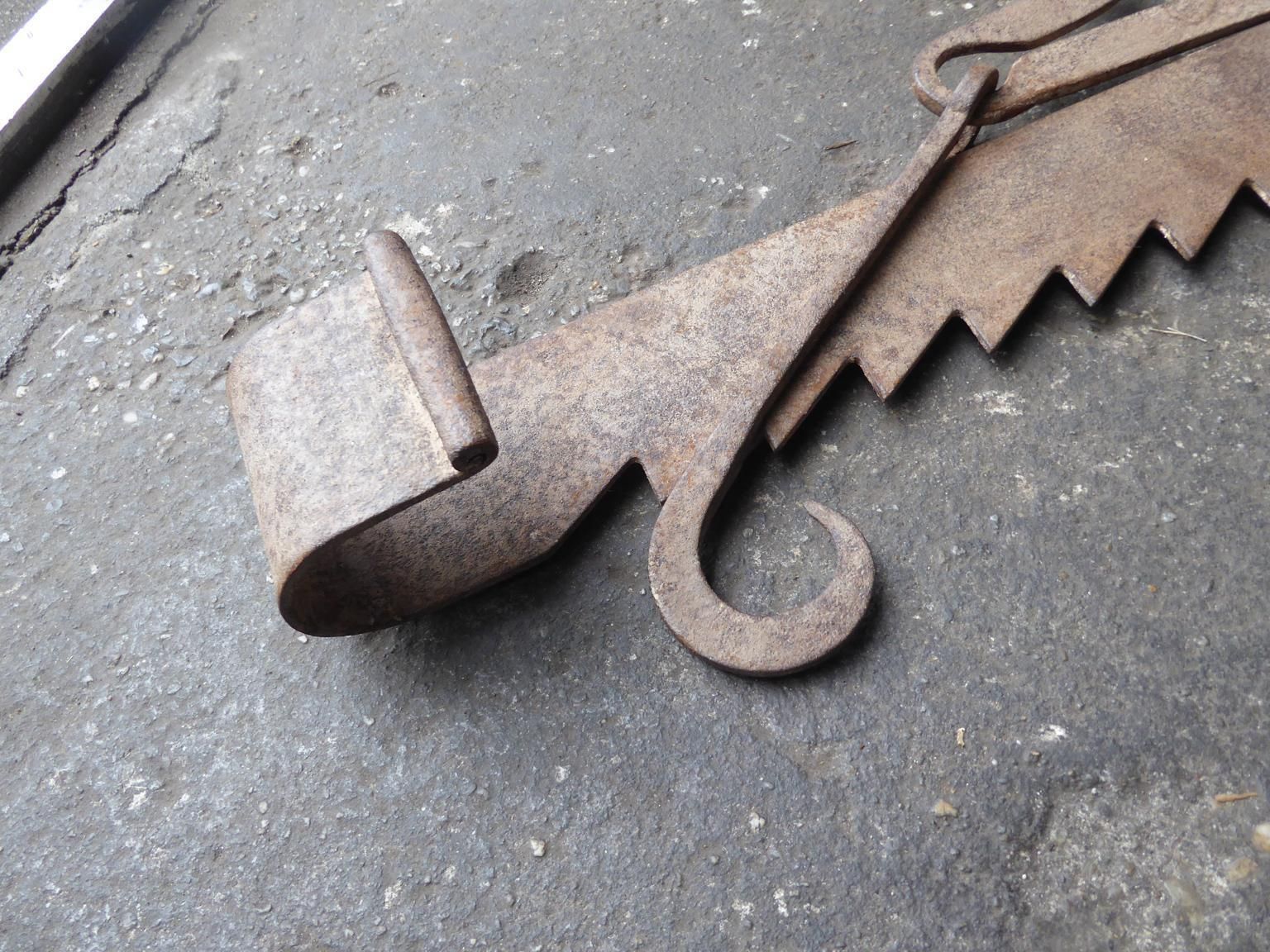 18th Century French Fireplace Trammel Or Hanger photo 149.0