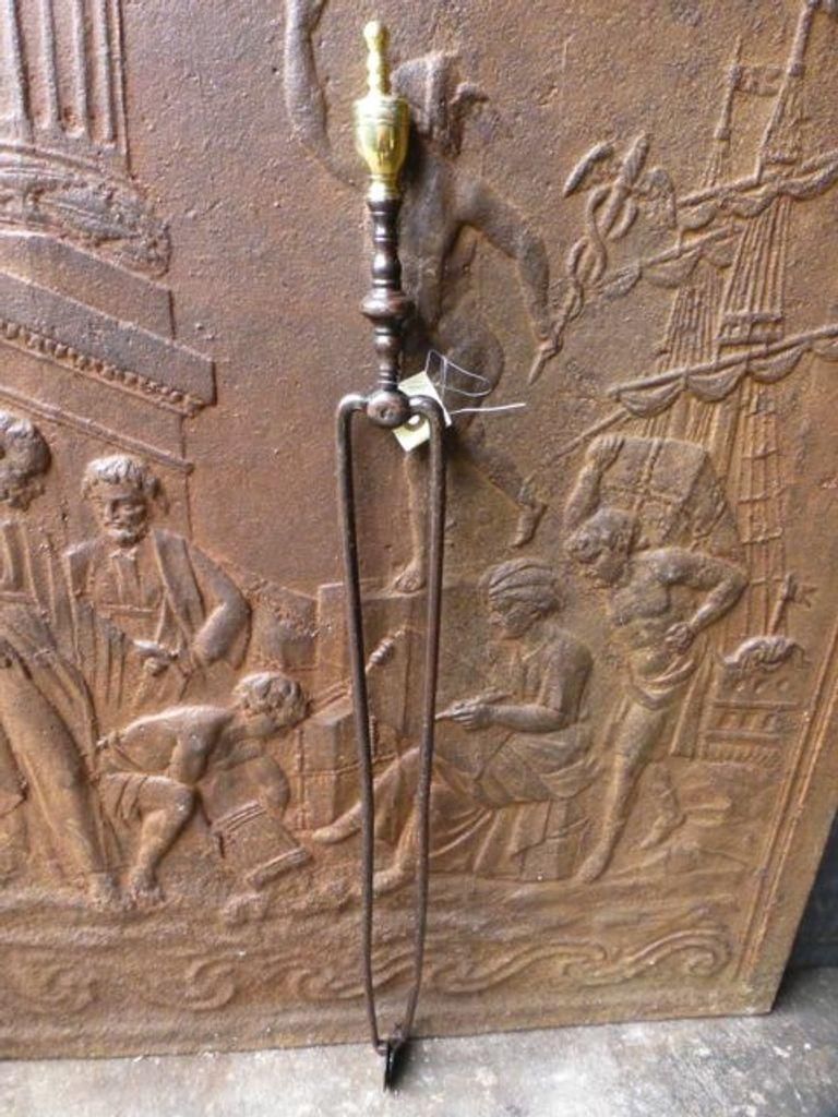 Early 19th Century Dutch Fire Tongs photo vinterior