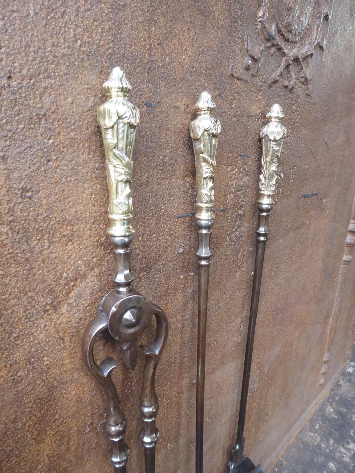 19th Century English Victorian Fireplace Tool Set Or Companion Set photo furniture
