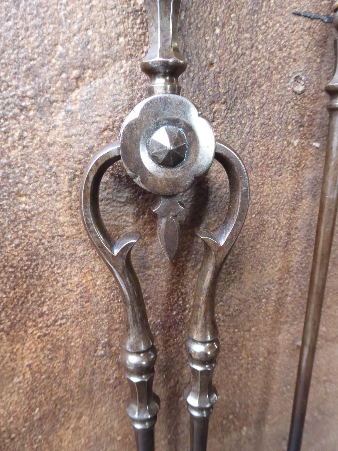 19th Century English Victorian Fireplace Tool Set Or Companion Set photo for sale