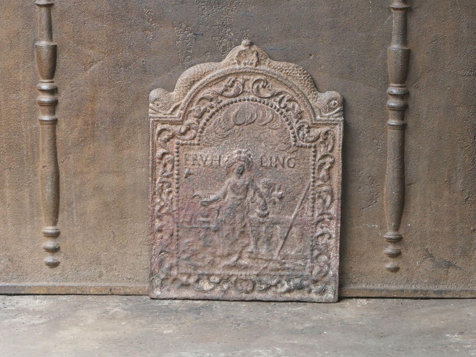 Dutch Louis XIV Period 'The Spring' Fireback / Backsplash, Early 18th Century photo Home Fixtures