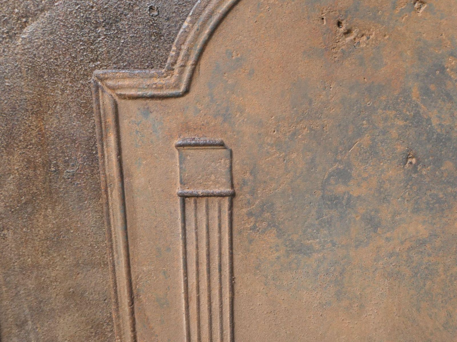 French 'Pillars Of Freedom' Fireback / Backsplash, 18th   19th C photo vinterior