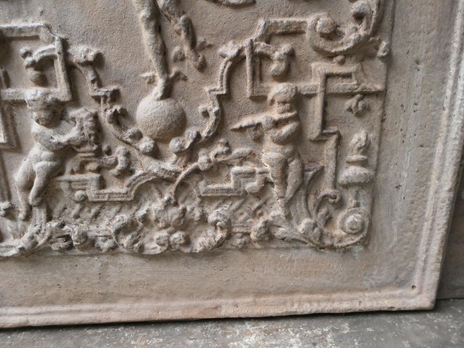 photo for sale 20th Century German 'Mercury' Fireback / Backsplash. Victorian Style.