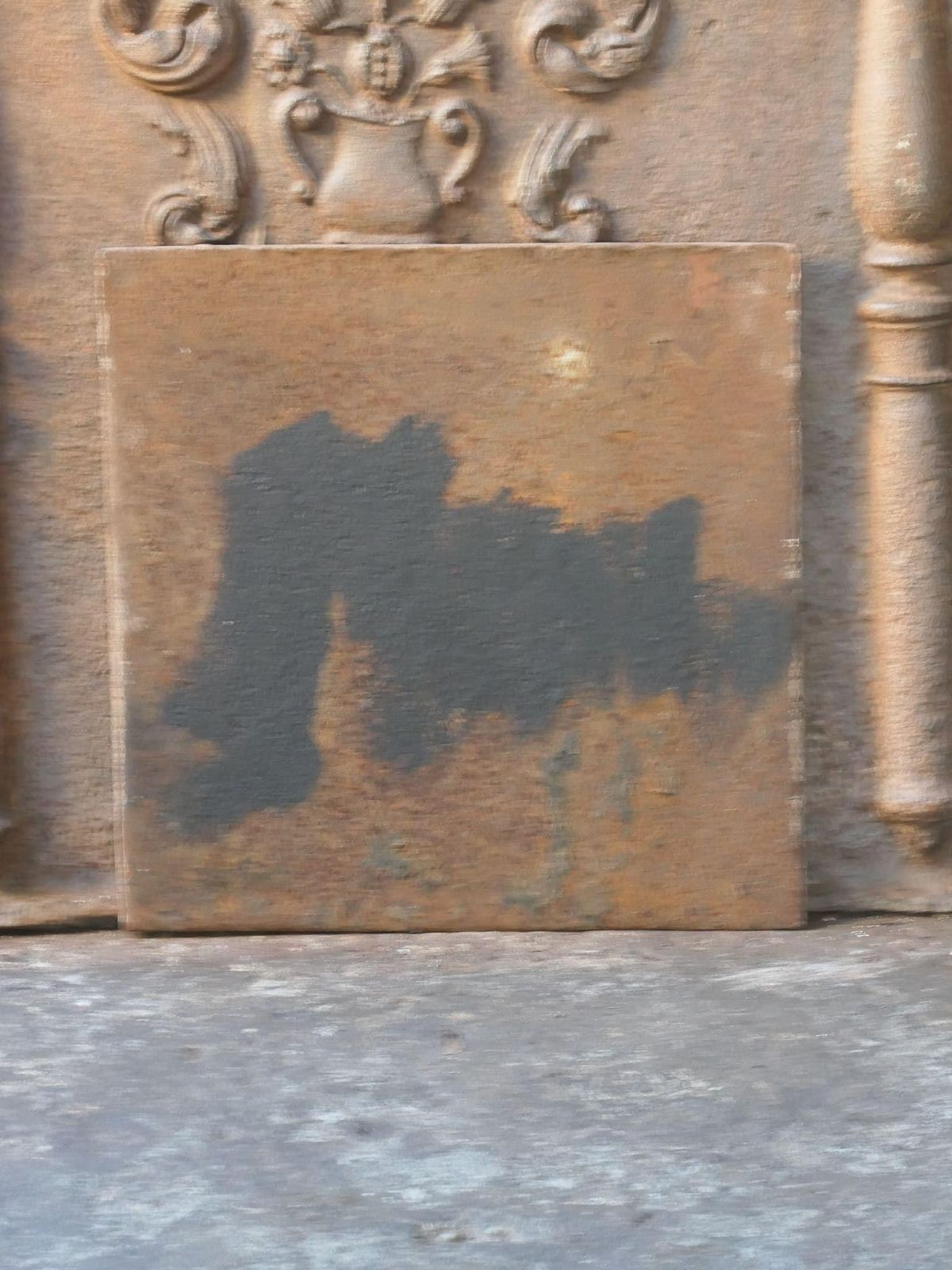 photo furniture French Neoclassical Period 'Pillars Of Freedom' Fireback / Backsplash