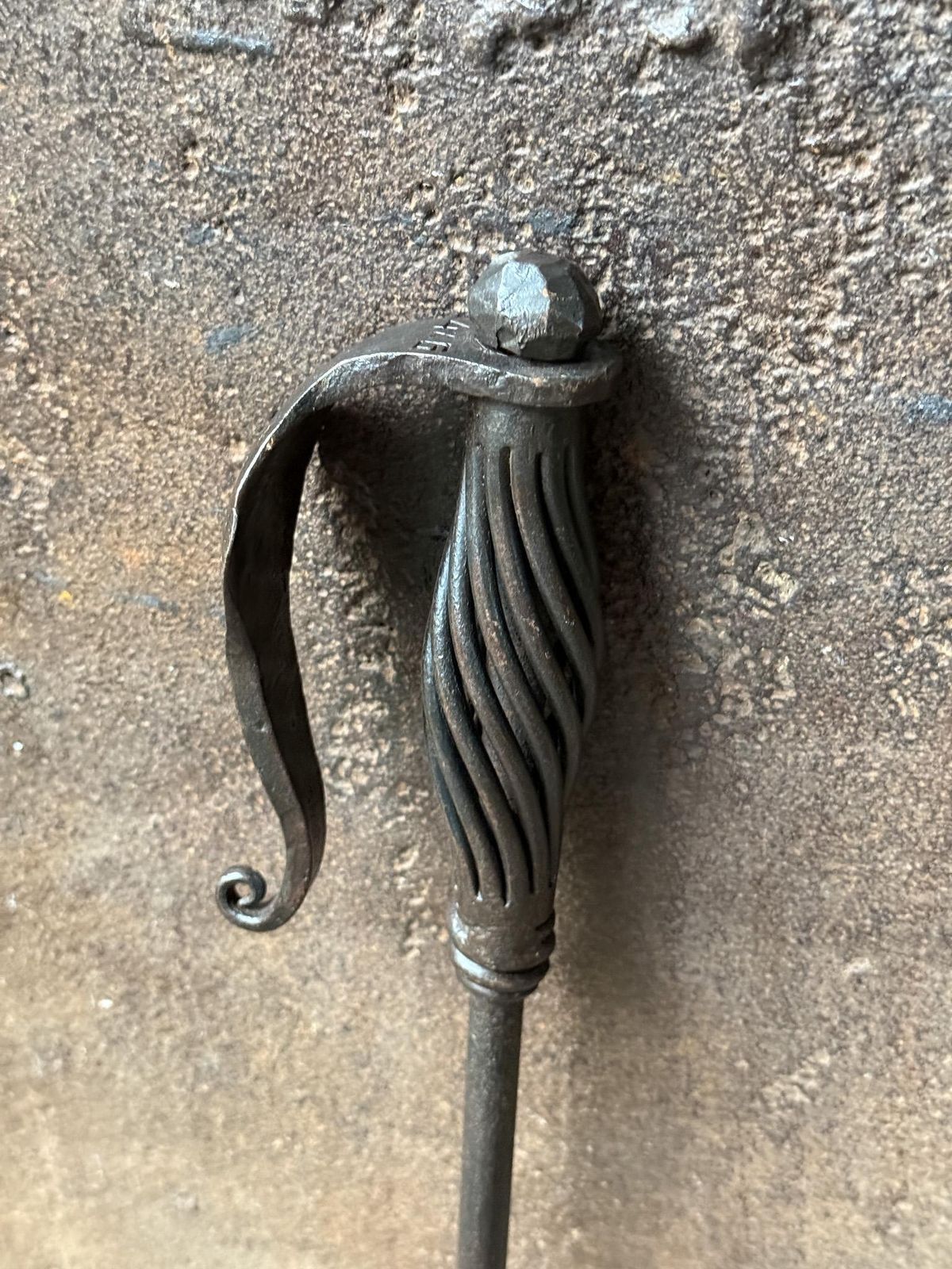 photo furniture Exceptional Hand Forged Dutch Fire Poker