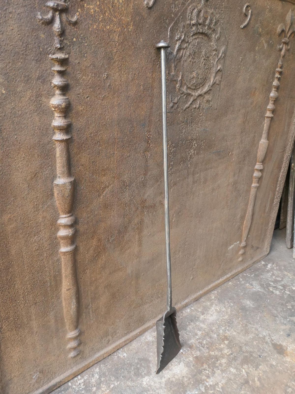Large 18th Century French Fireplace Shovel Or Fire Shovel photo for sale