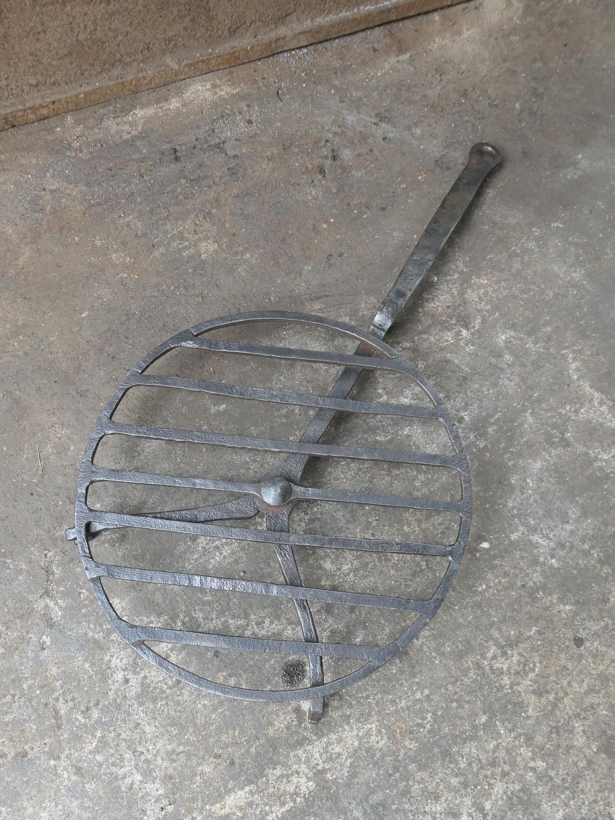 Hand Forged 17th Century French Louis XIV Period Rotating Gridiron photo furniture