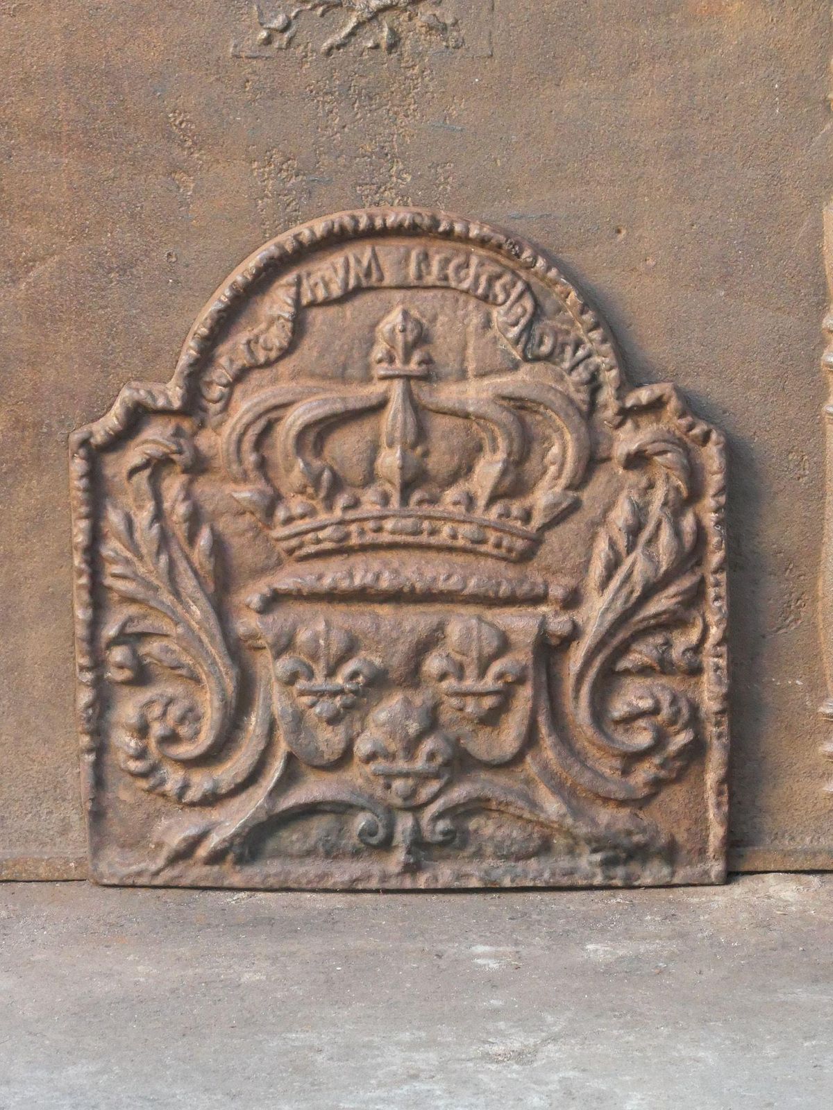French Napoleon III Style 'Arms Of France' Fireback / Backsplash, 20th Century photo for sale