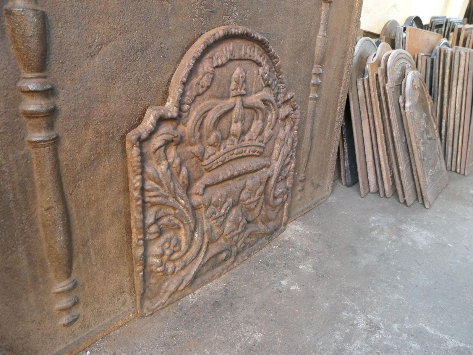 photo for sale French Napoleon III Style 'Arms Of France' Fireback / Backsplash, 20th Century