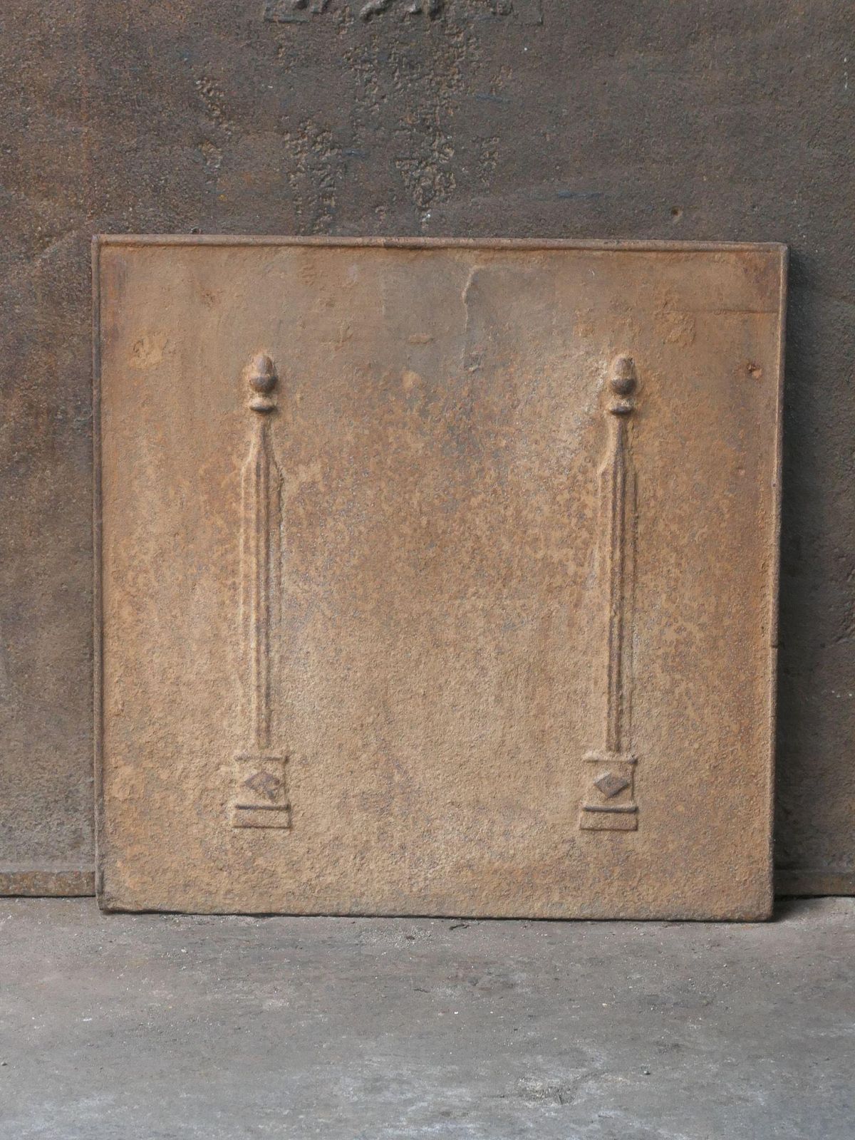 French 'Pillars Of Freedom' Fireback / Backsplash, 18th   19th C. photo furniture