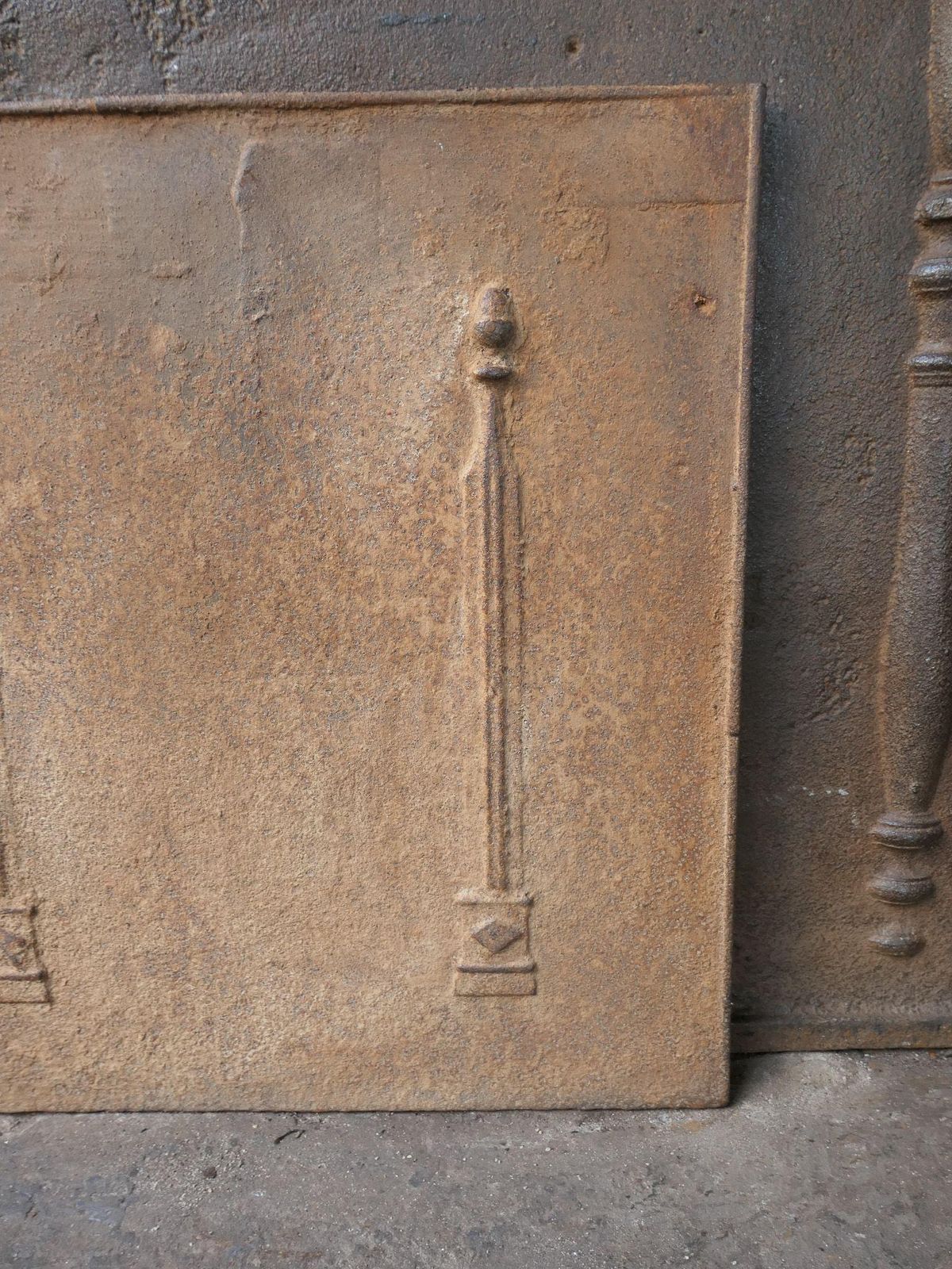 French 'Pillars Of Freedom' Fireback / Backsplash, 18th   19th C. photo 337.0