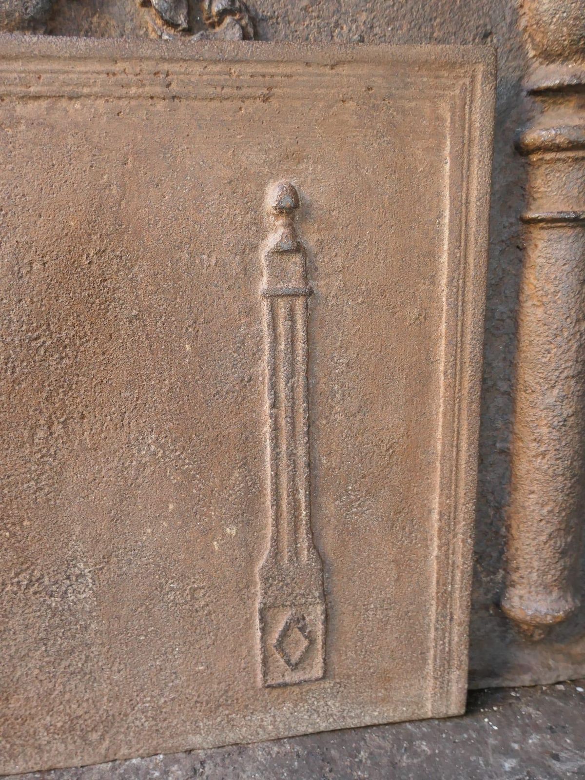 French 'Pillars Of Freedom' Fireback / Backsplash, 18th   19th C. photo 405.0