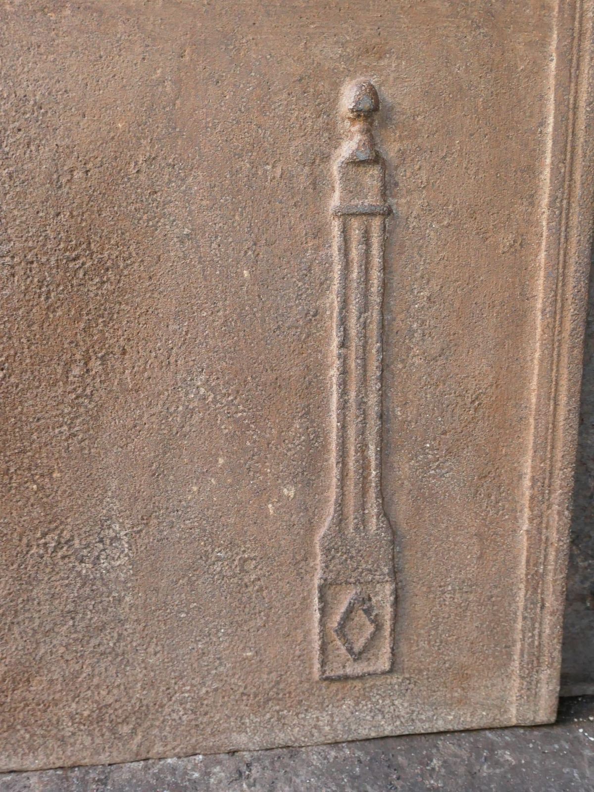 French 'Pillars Of Freedom' Fireback / Backsplash, 18th   19th C. photo vinterior