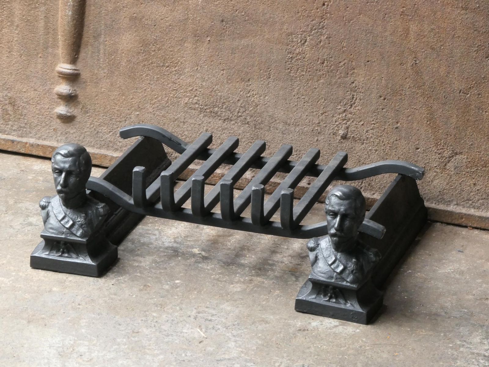 Antique French Napoleon III Fire Grate, Fireplace Grate photo 380.0
