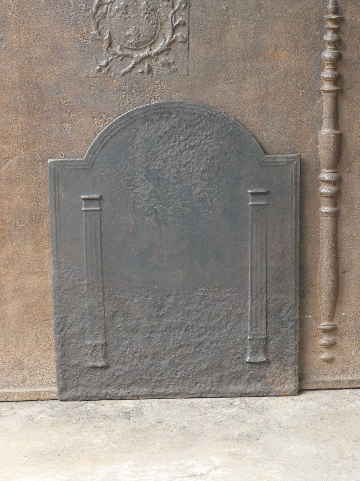 French 'Pillars Of Freedom' Fireback / Backsplash, 18th   19th C. photo furniture