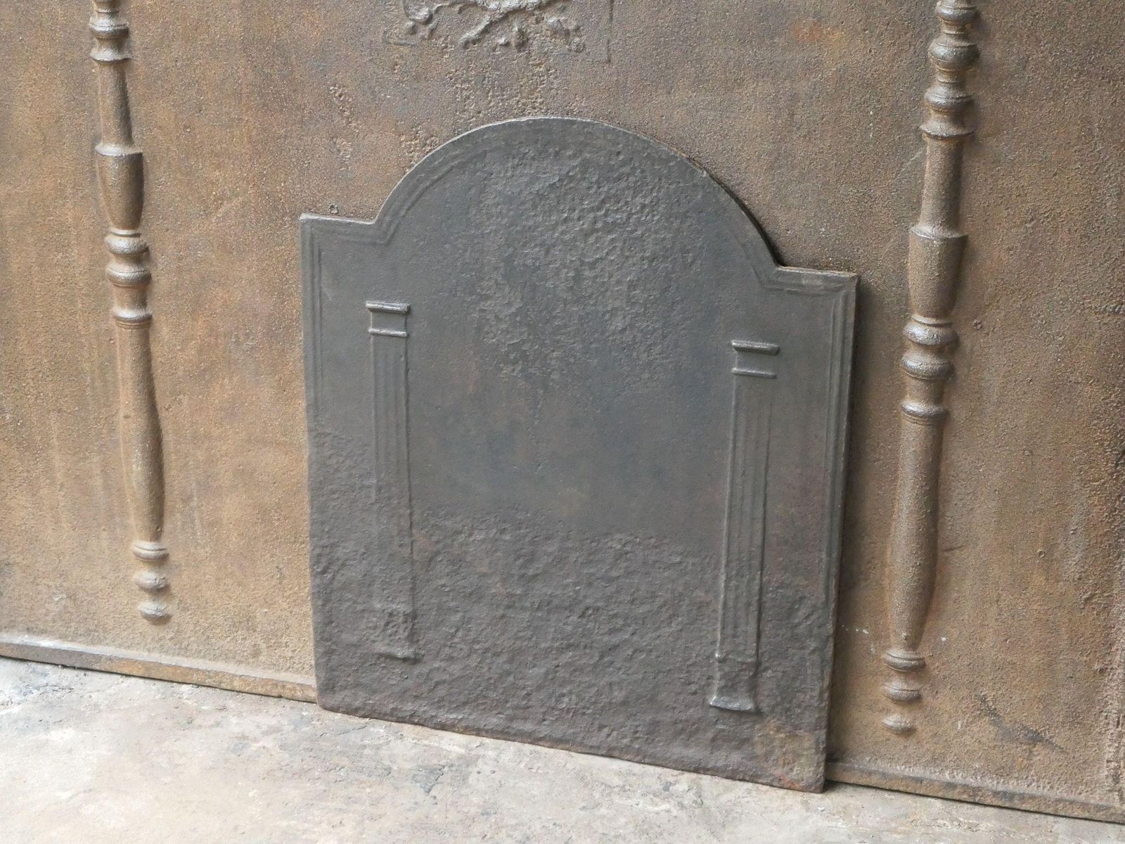 French 'Pillars Of Freedom' Fireback / Backsplash, 18th   19th C. photo Home Fixtures