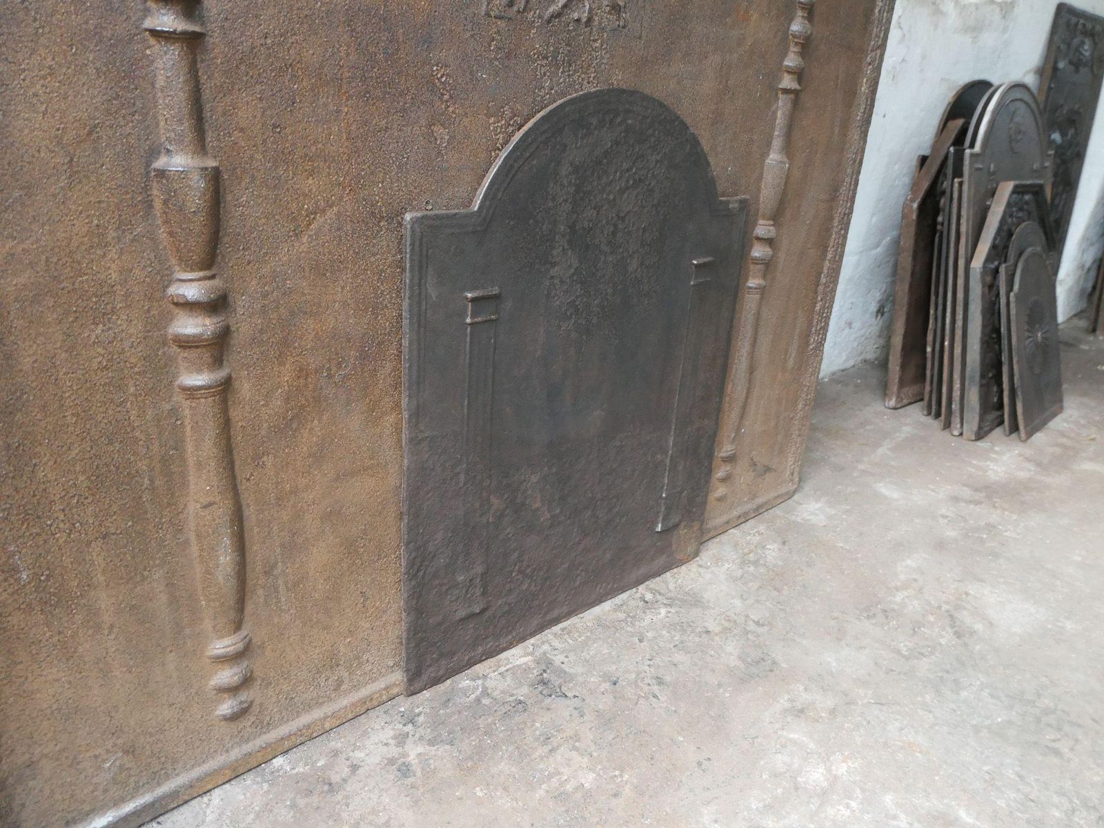 French 'Pillars Of Freedom' Fireback / Backsplash, 18th   19th C. photo vintage