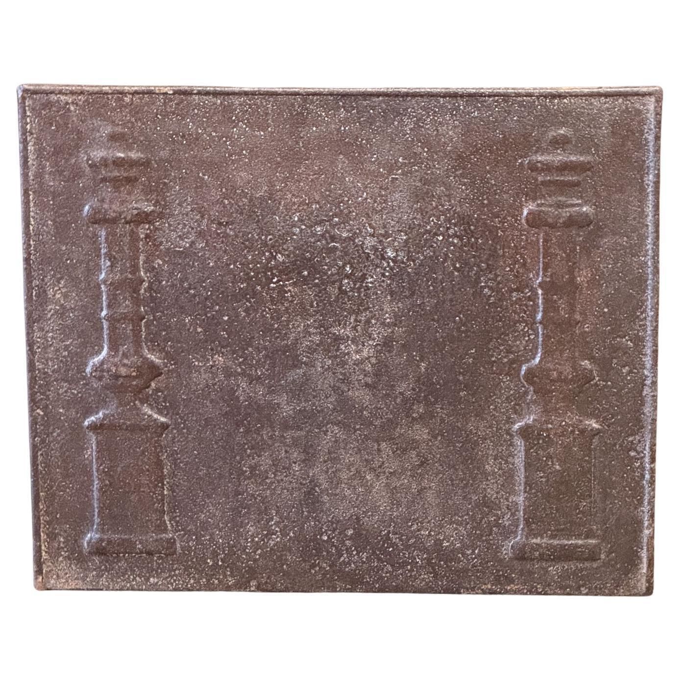 French 'Pillars Of Freedom' Fireback / Backsplash, Early 19th Century