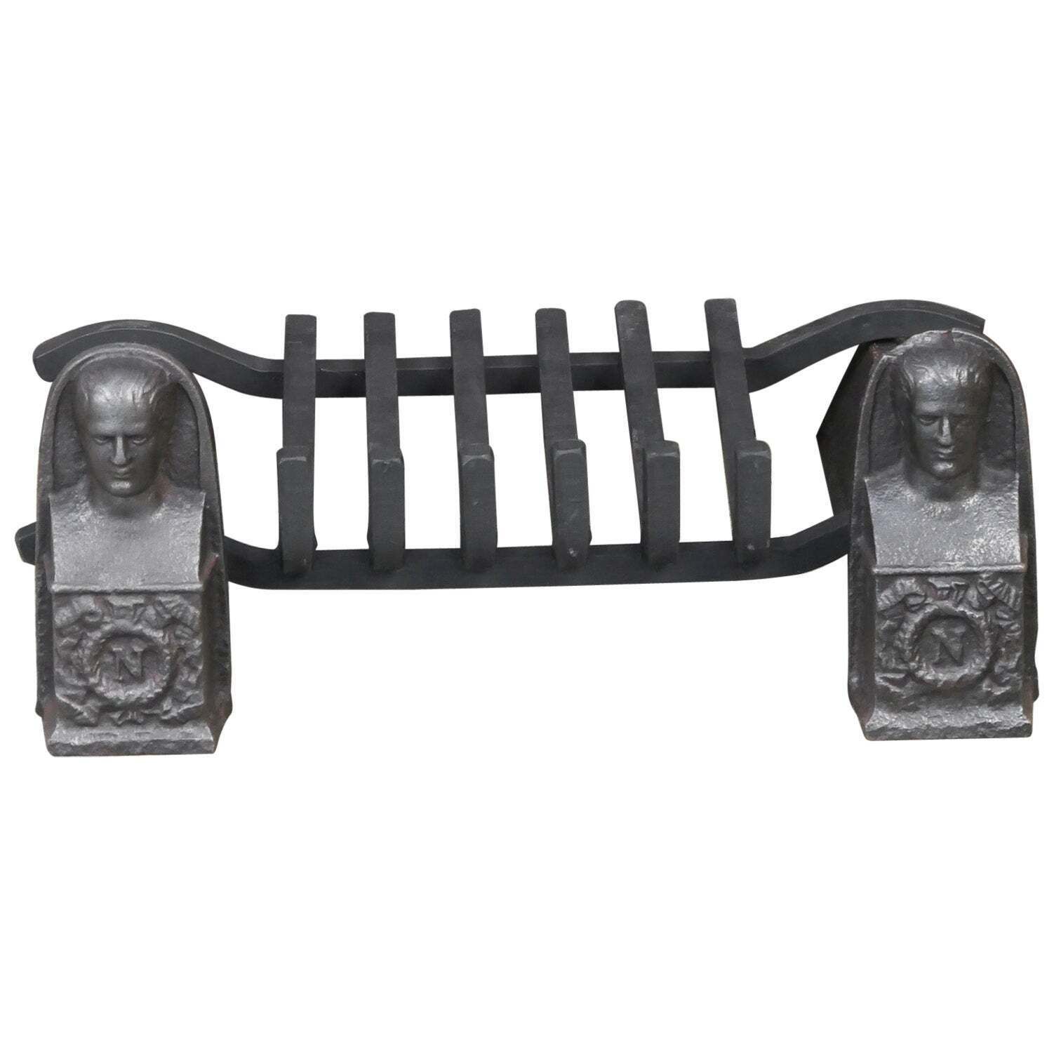 French Napoleon III Period Fireplace Log Grate, 19th Century