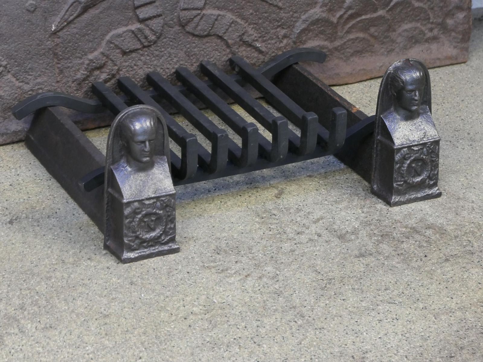 French Napoleon III Period Fireplace Log Grate, 19th Century photo 380.0