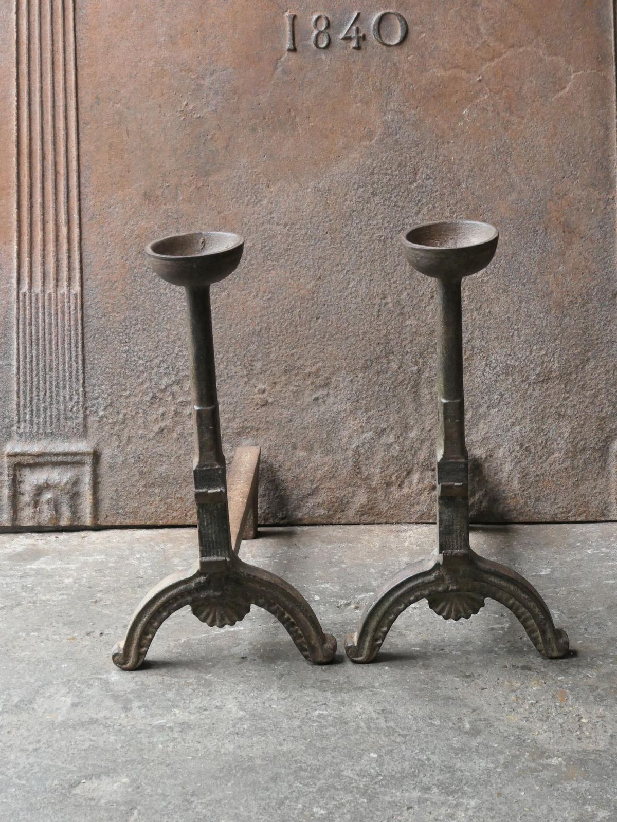 French Napoleon III Style Firedogs Or Andirons photo for sale