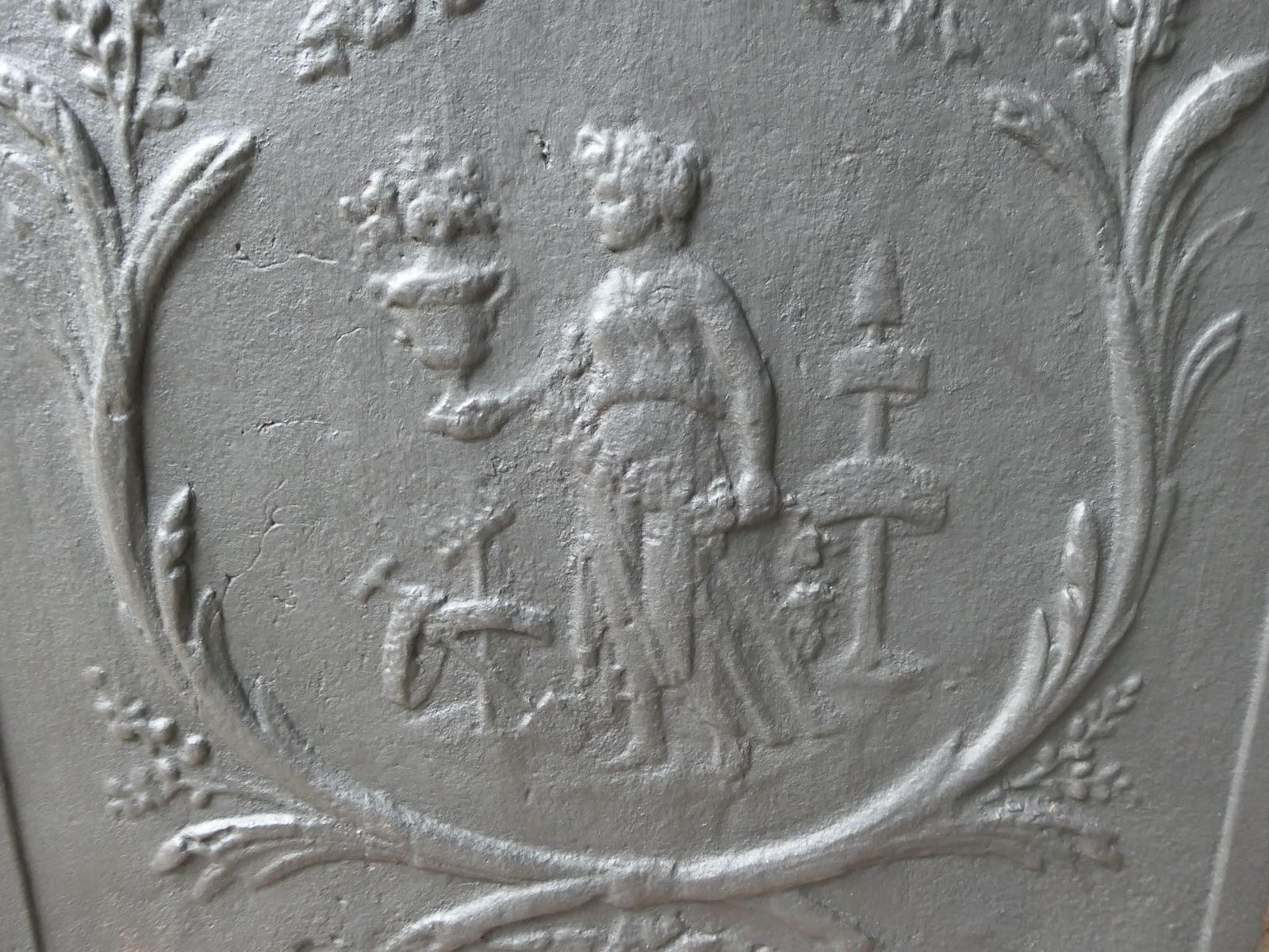 Early 19th Century French 'Gardening' Fireback / Backsplash photo buy