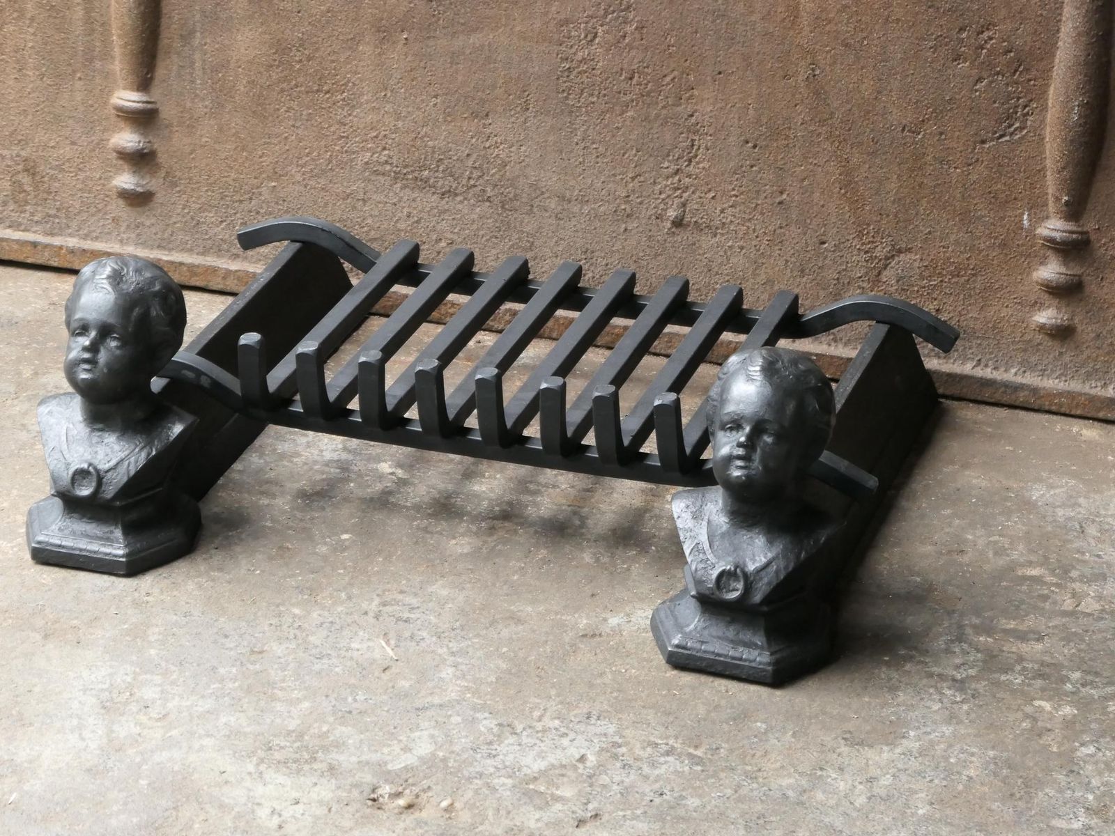 Antique French Napoleon III Fire Grate, Fireplace Grate photo 405.0