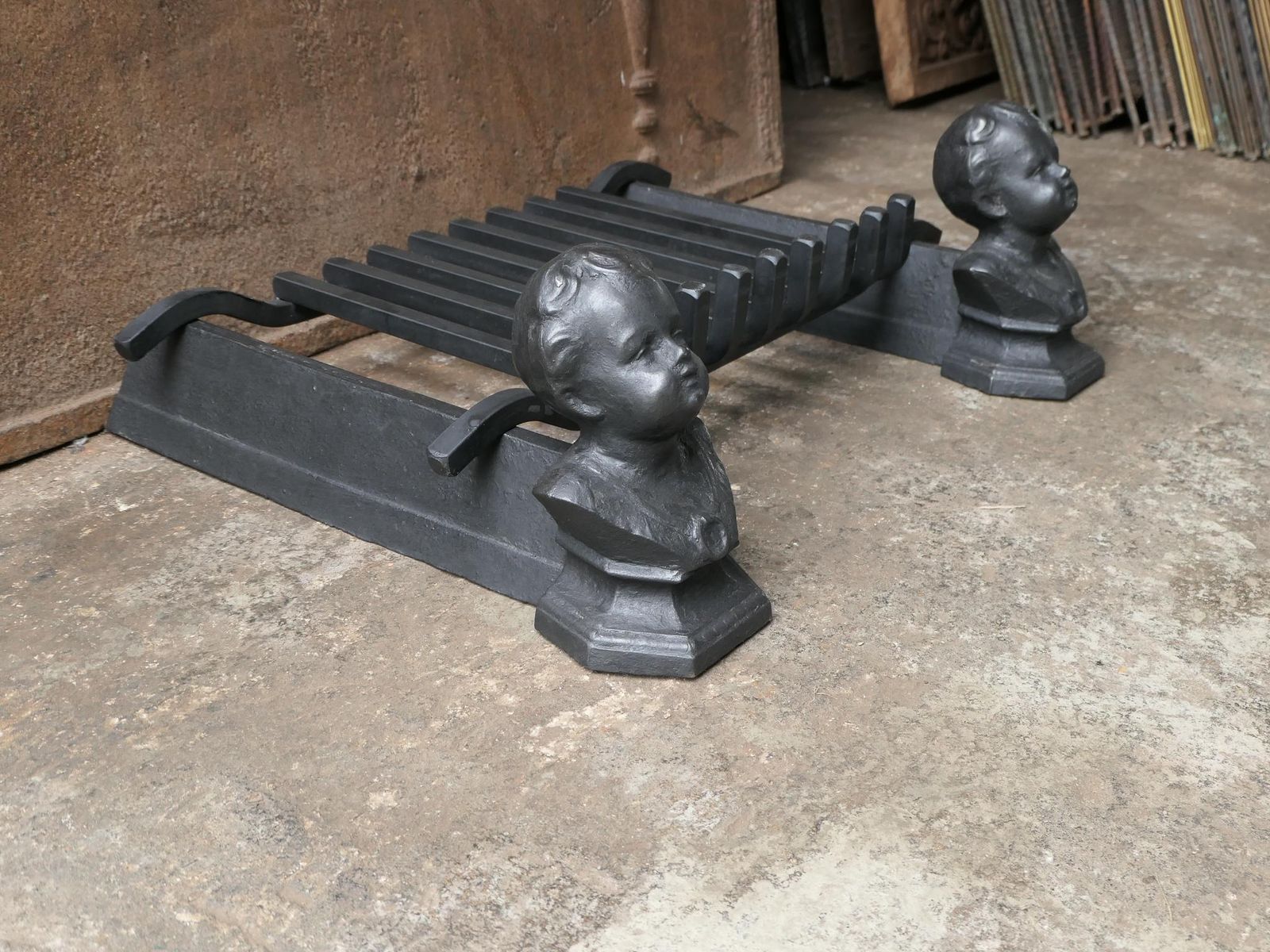 photo furniture Antique French Napoleon III Fire Grate, Fireplace Grate