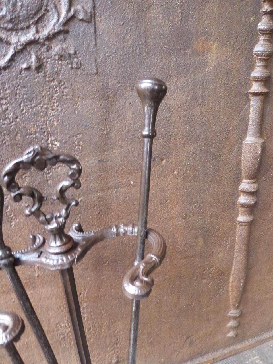 19th Century English Victorian Fireplace Tools Or Fireplace Toolset photo 422.0