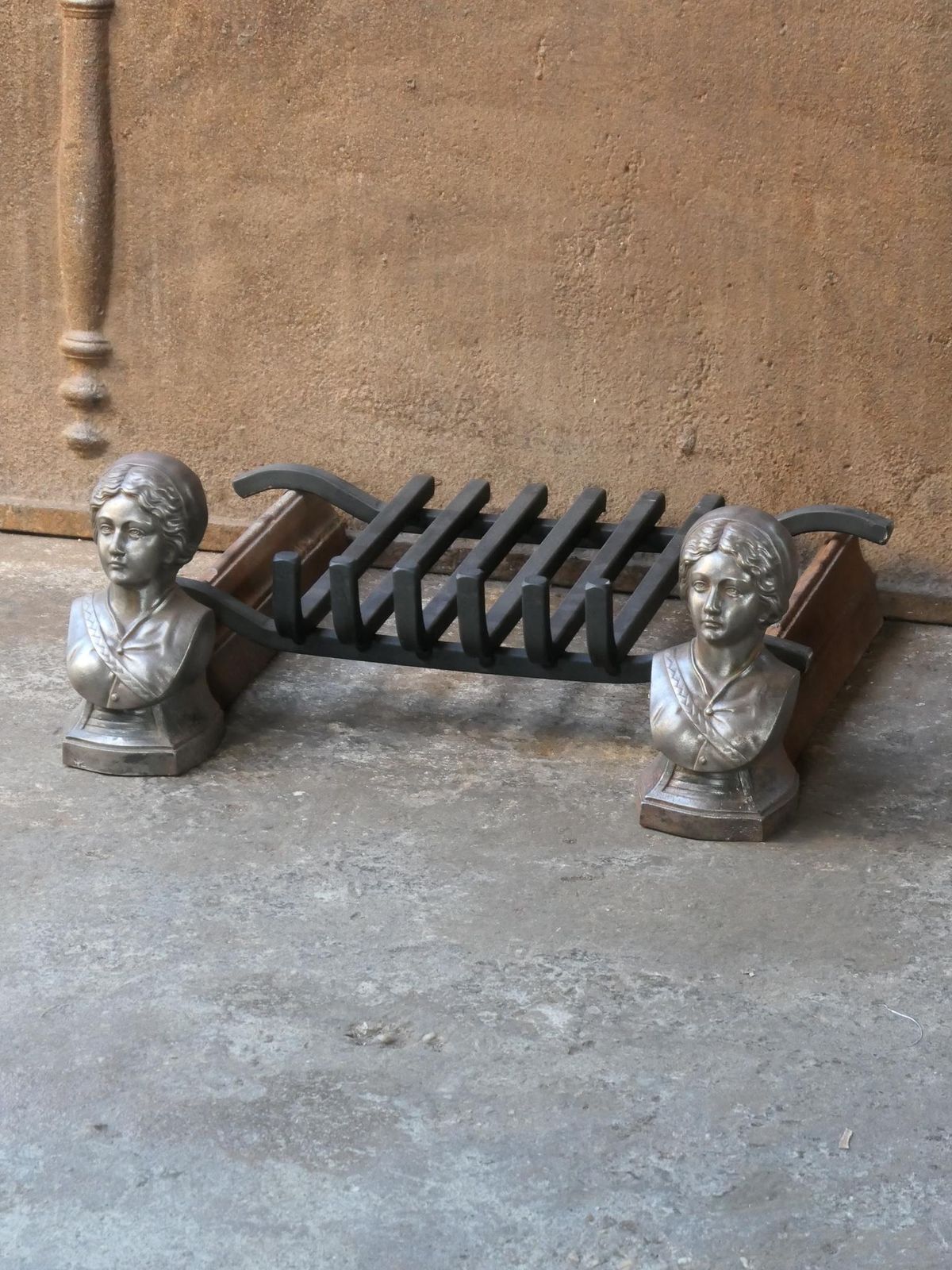 19th Century French Napoleon III Fire Grate, Fireplace Grate photo 337.0
