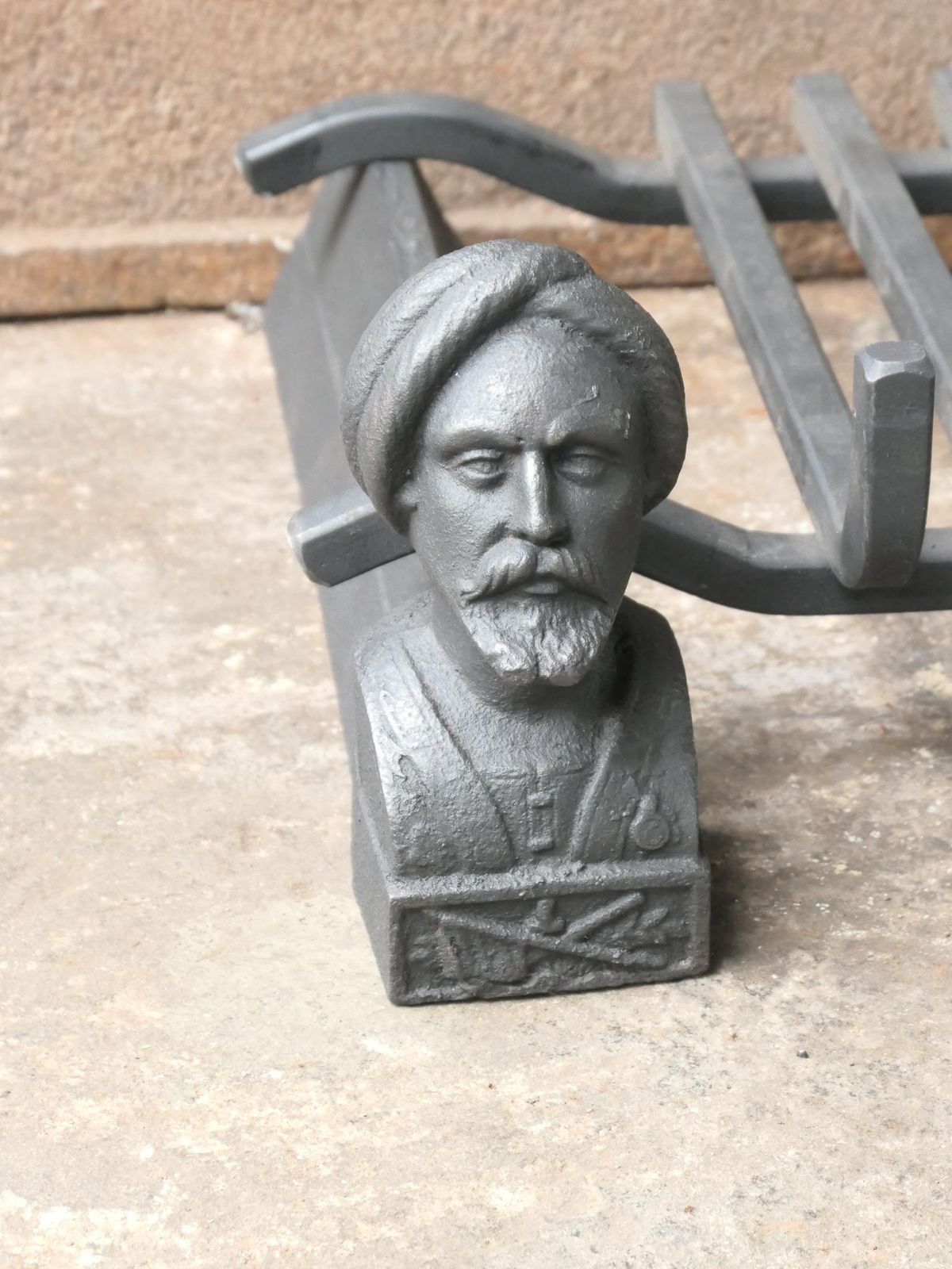 photo for sale Antique French Napoleon III Fire Grate, Fireplace Grate