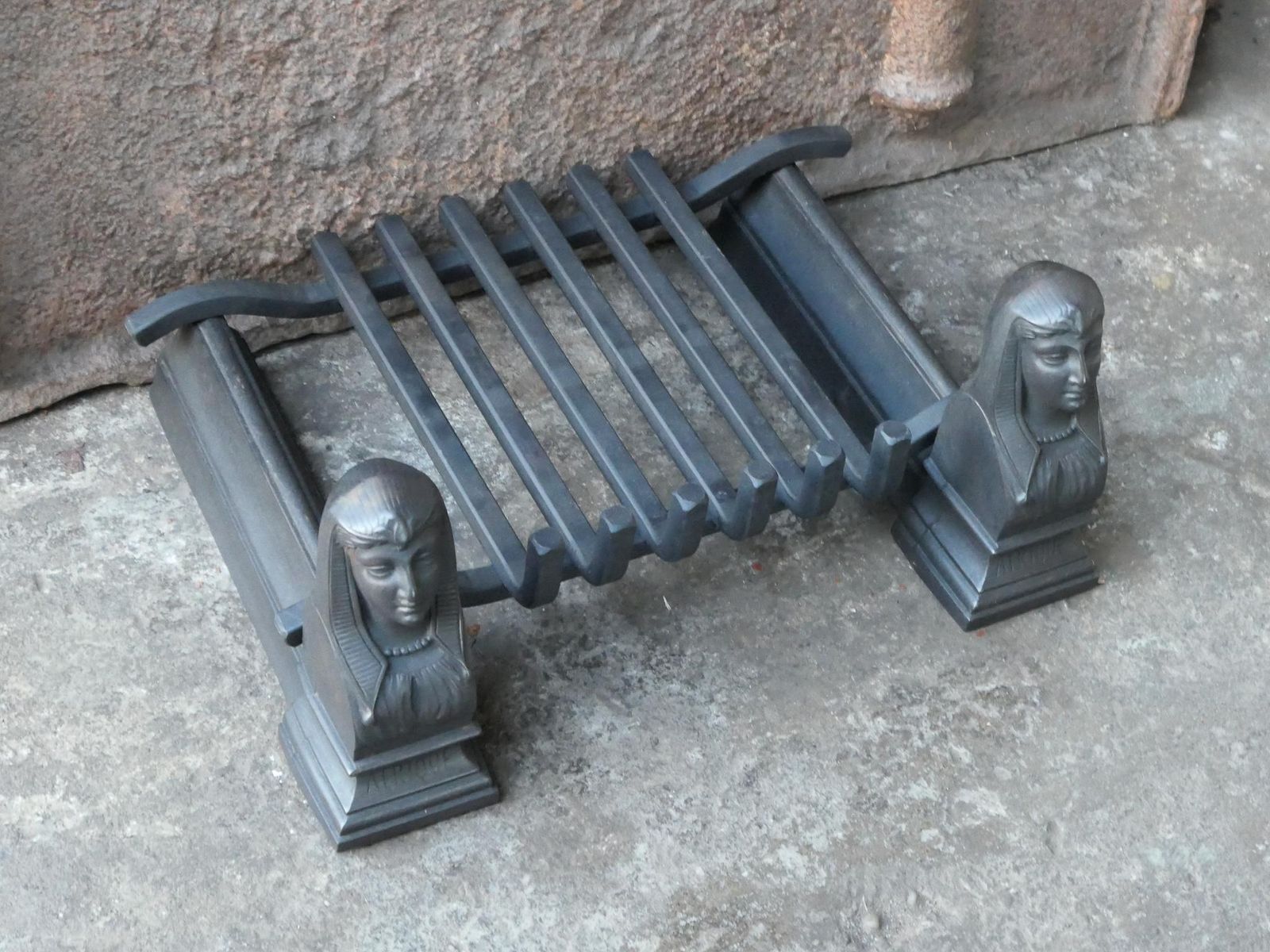 French Napoleon III Fire Grate, Fireplace Grate photo vinterior
