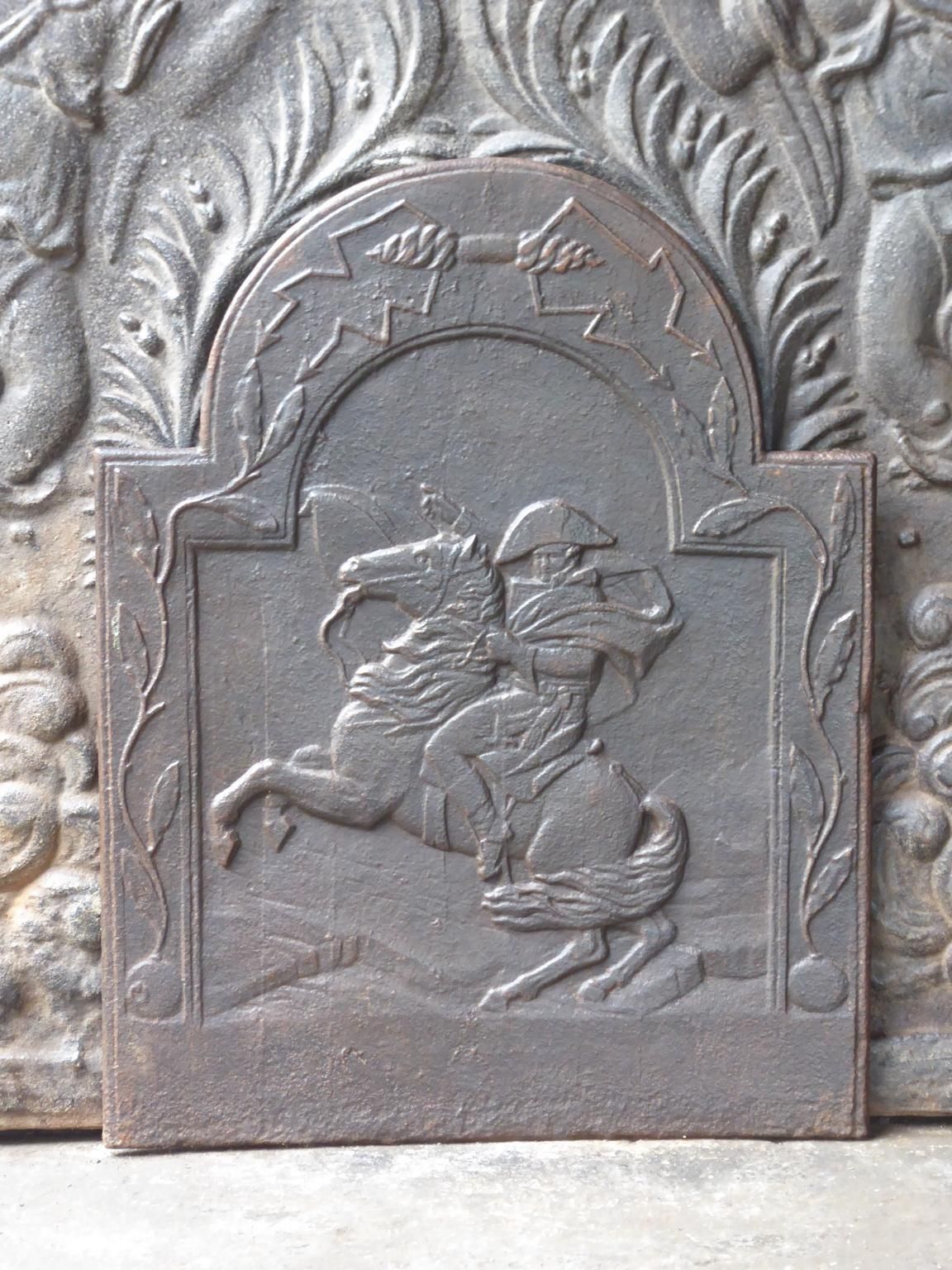 Antique French Napoleon III Fireback / Backsplash, 19th Century photo furniture
