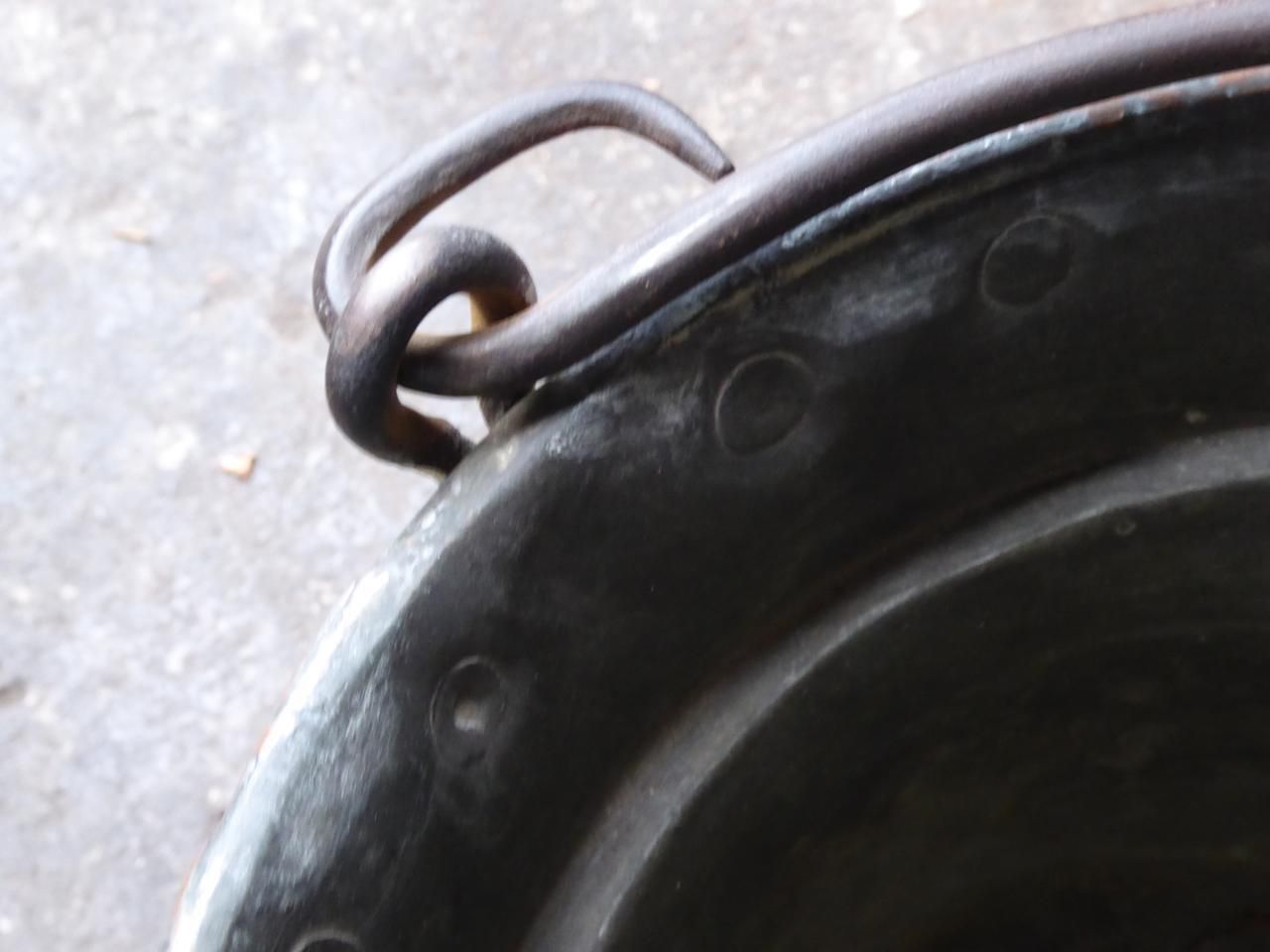 18th Century French Polished Copper Log Holder Or Log Basket photo 576.0