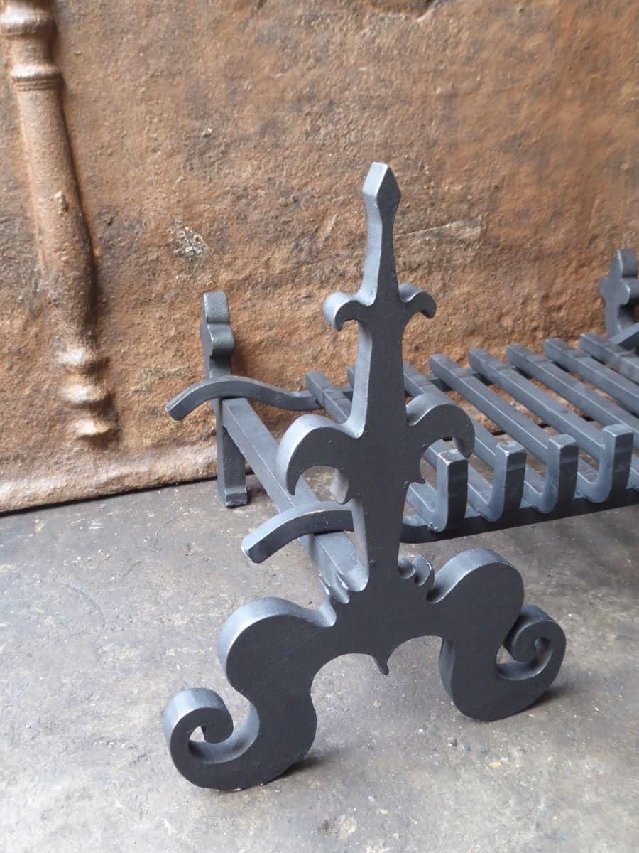 French Napoleon III Fire Grate, Fireplace Grate photo vinterior