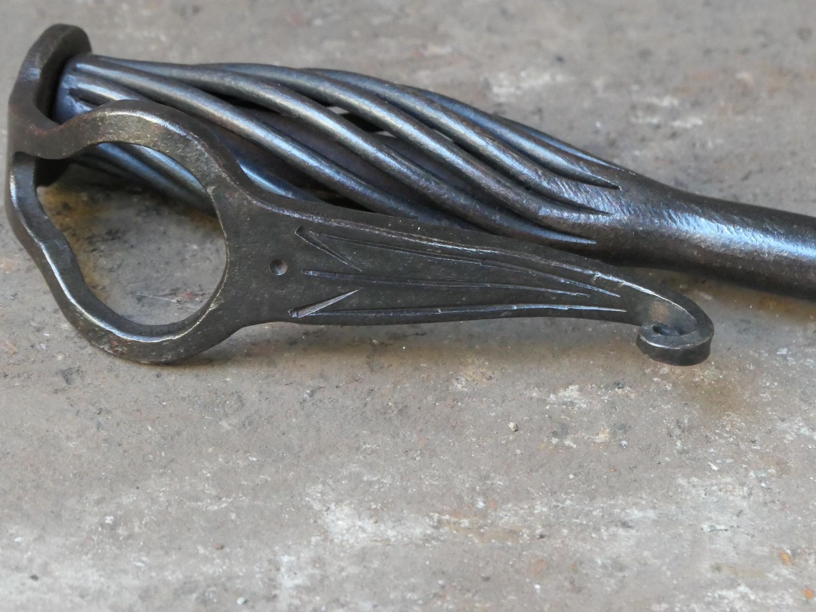 photo furniture Dutch Wrought Iron Blow Poker, Late 19th Or Early 20th Century